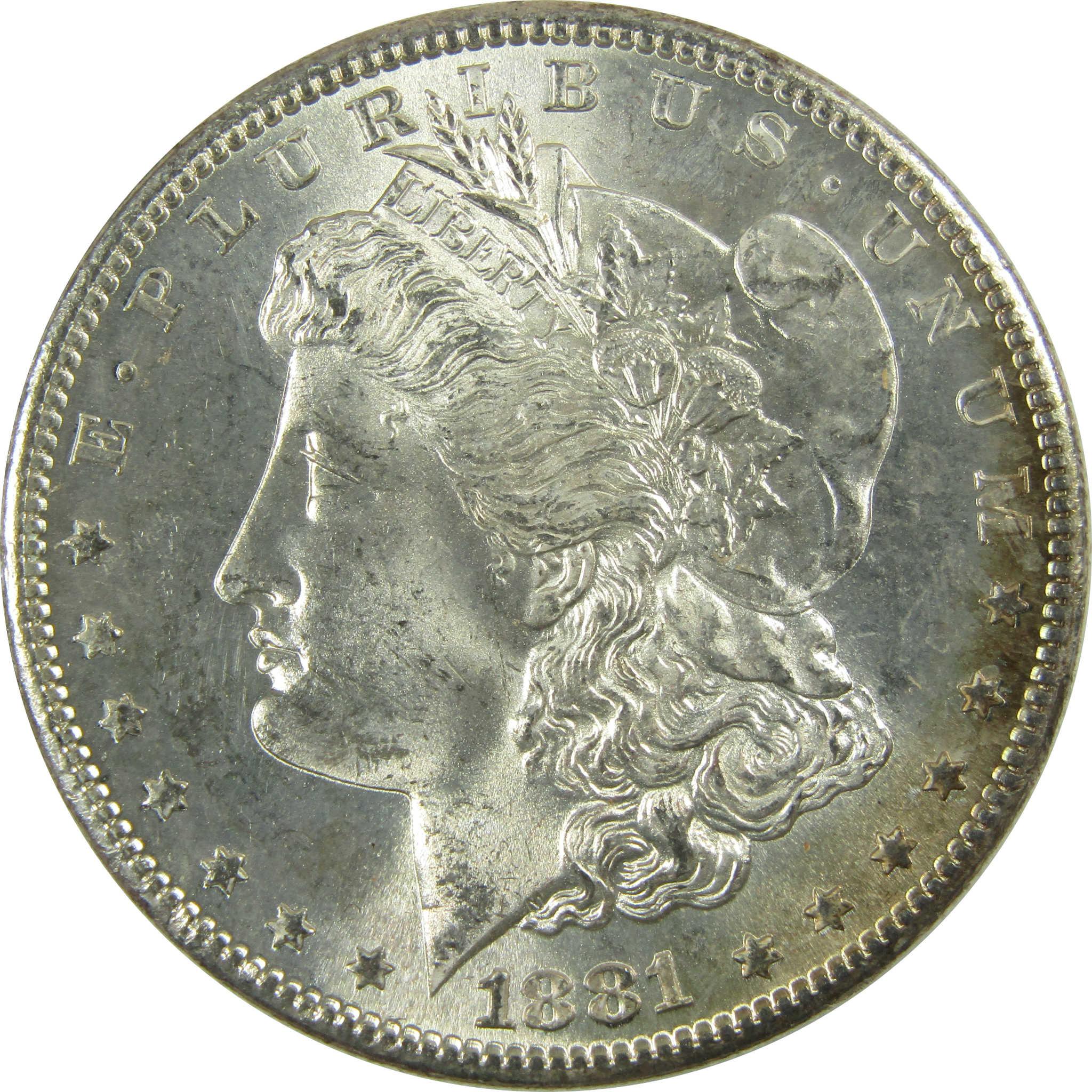 1881 S Morgan Silver Dollar Uncirculated Mint State $1 Coin SKU:CP372 - Morgan coin - Morgan silver dollar - Morgan silver dollar for sale - Profile Coins &amp; Collectibles