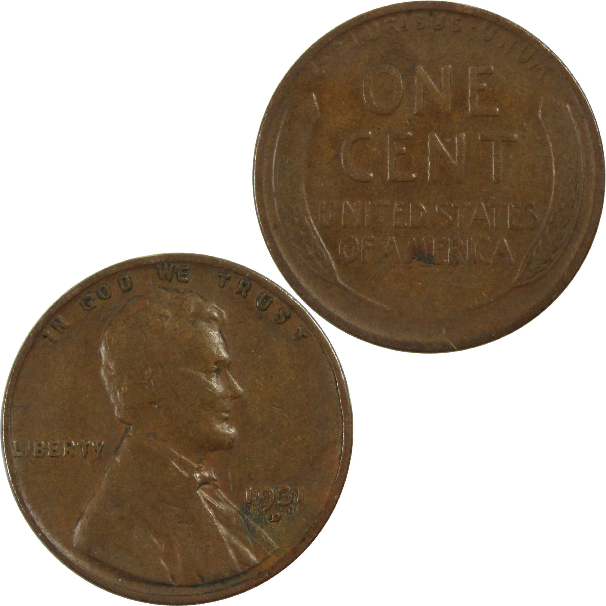 1931 D Lincoln Wheat Cent VF Very Fine Penny 1c Coin SKU:I13542