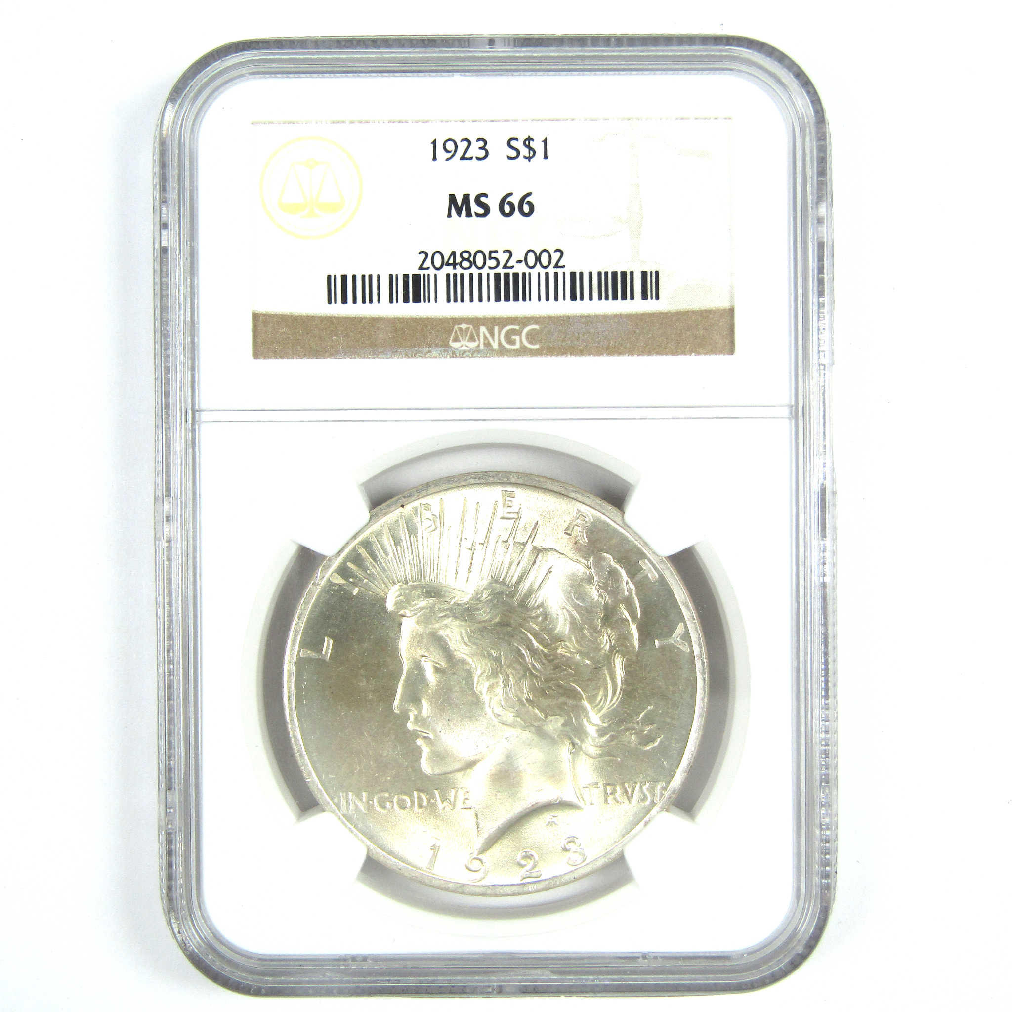 1923 Peace Dollar MS 66 NGC Silver $1 Uncirculated Coin SKU:CPC8562