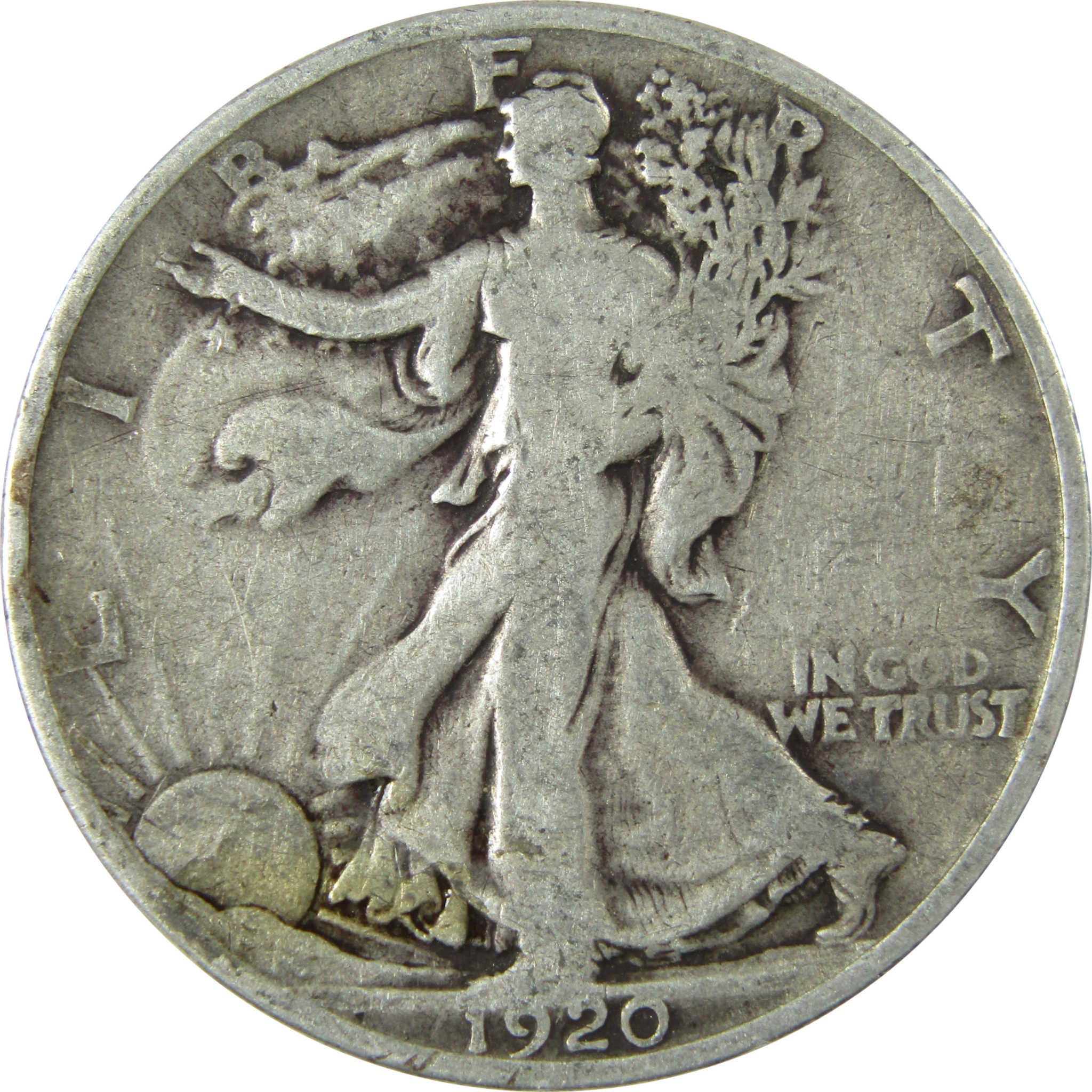 1920 Liberty Walking Silver Half Dollar VG Very Good SKU:CP499