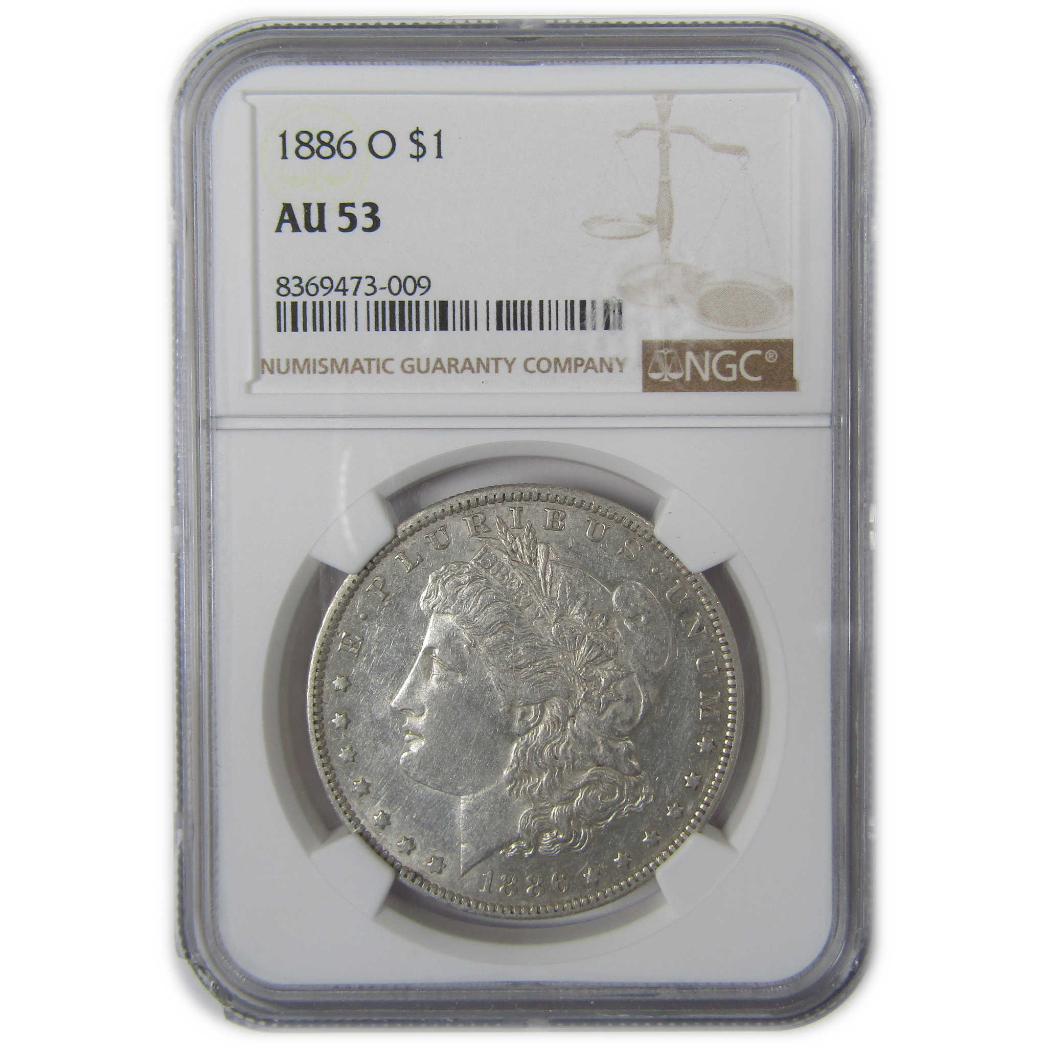 1886 O Morgan Dollar AU 53 NGC Silver $1 Coin Collectible SKU:I23307 - Morgan coin - Morgan silver dollar - Morgan silver dollar for sale - Profile Coins &amp; Collectibles