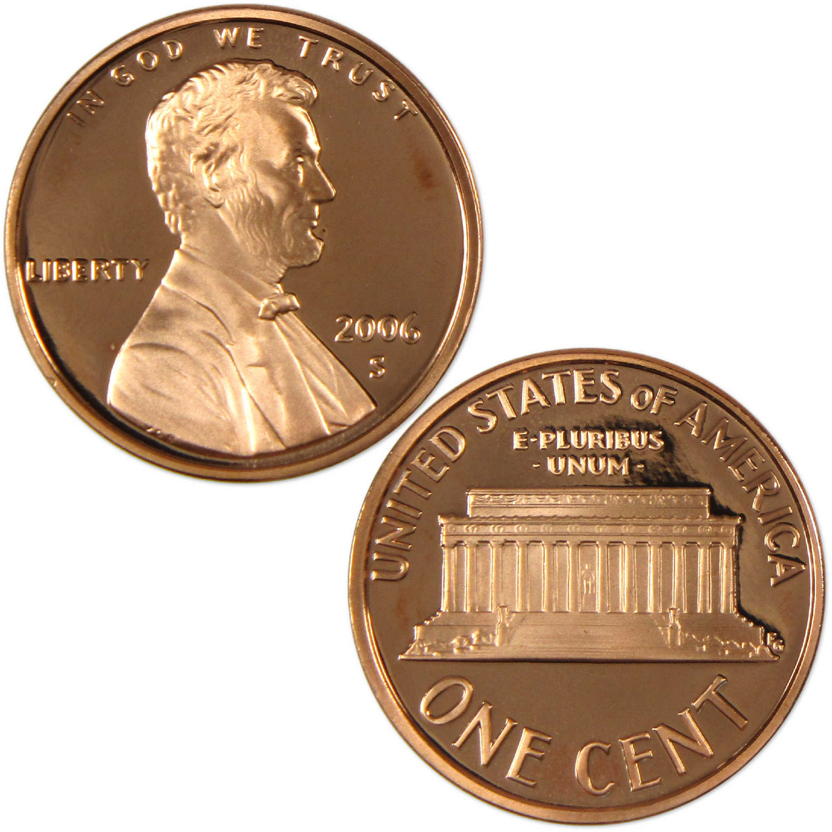 2006 S Lincoln Memorial Cent Proof Penny 1c Coin Collectible