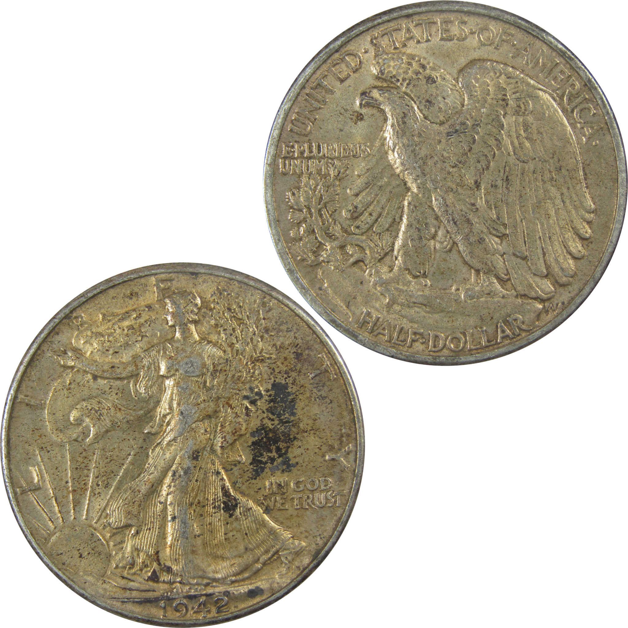 1942 Liberty Walking Half Dollar XF EF Extremely Fine SKU:I20679