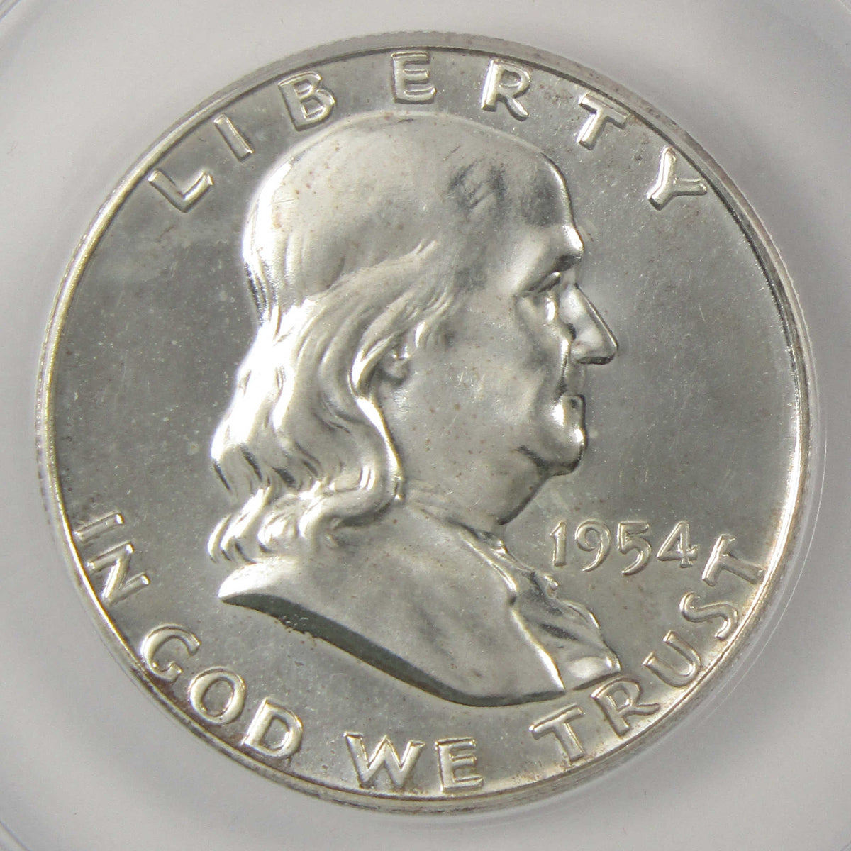1954 Franklin Silver Half Dollar PF 63 ANACS Proof 50c Coin SKU:I28758