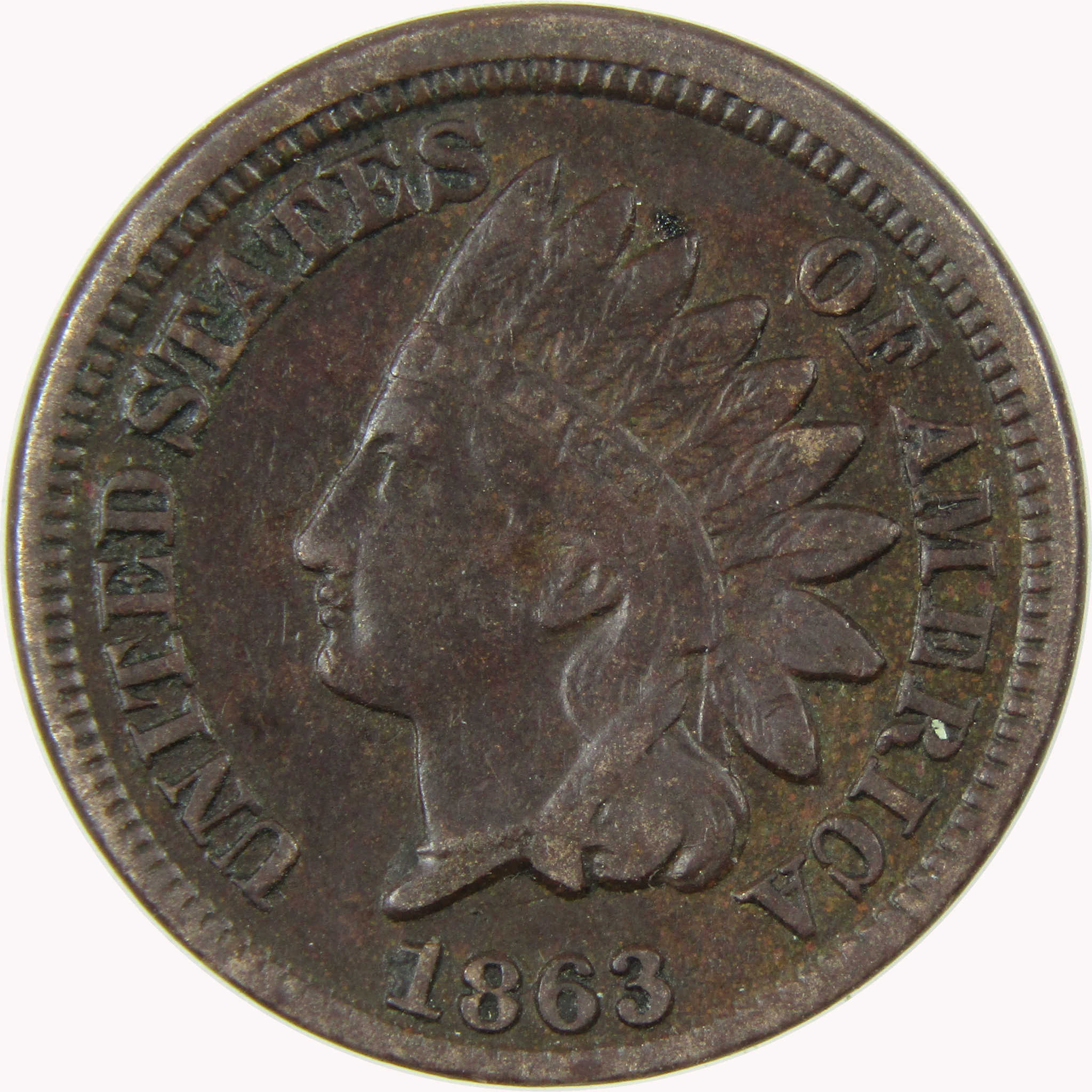 1863 Indian Head Cent VF Very Fine Details Penny 1c Coin SKU:CP1111