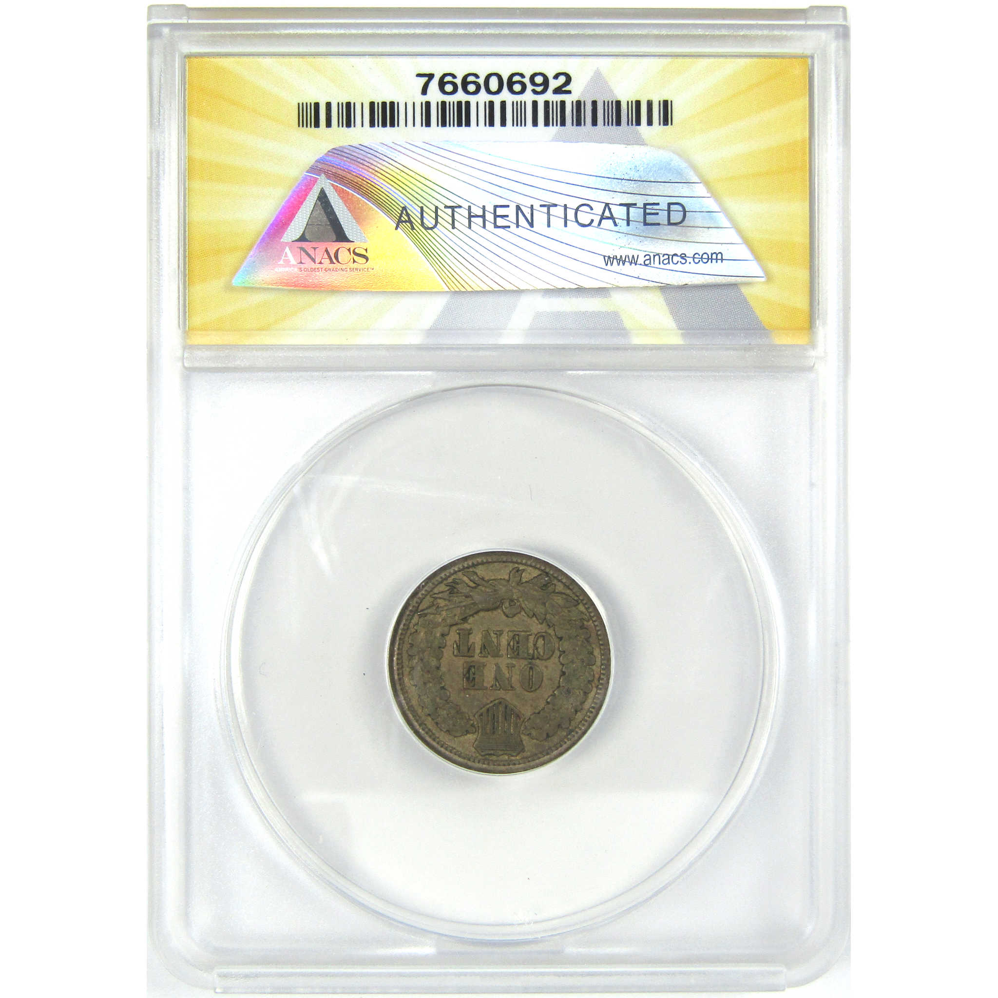 1863 Indian Head Cent EF 45 ANACS Copper-Nickel Penny 1c SKU:I16262