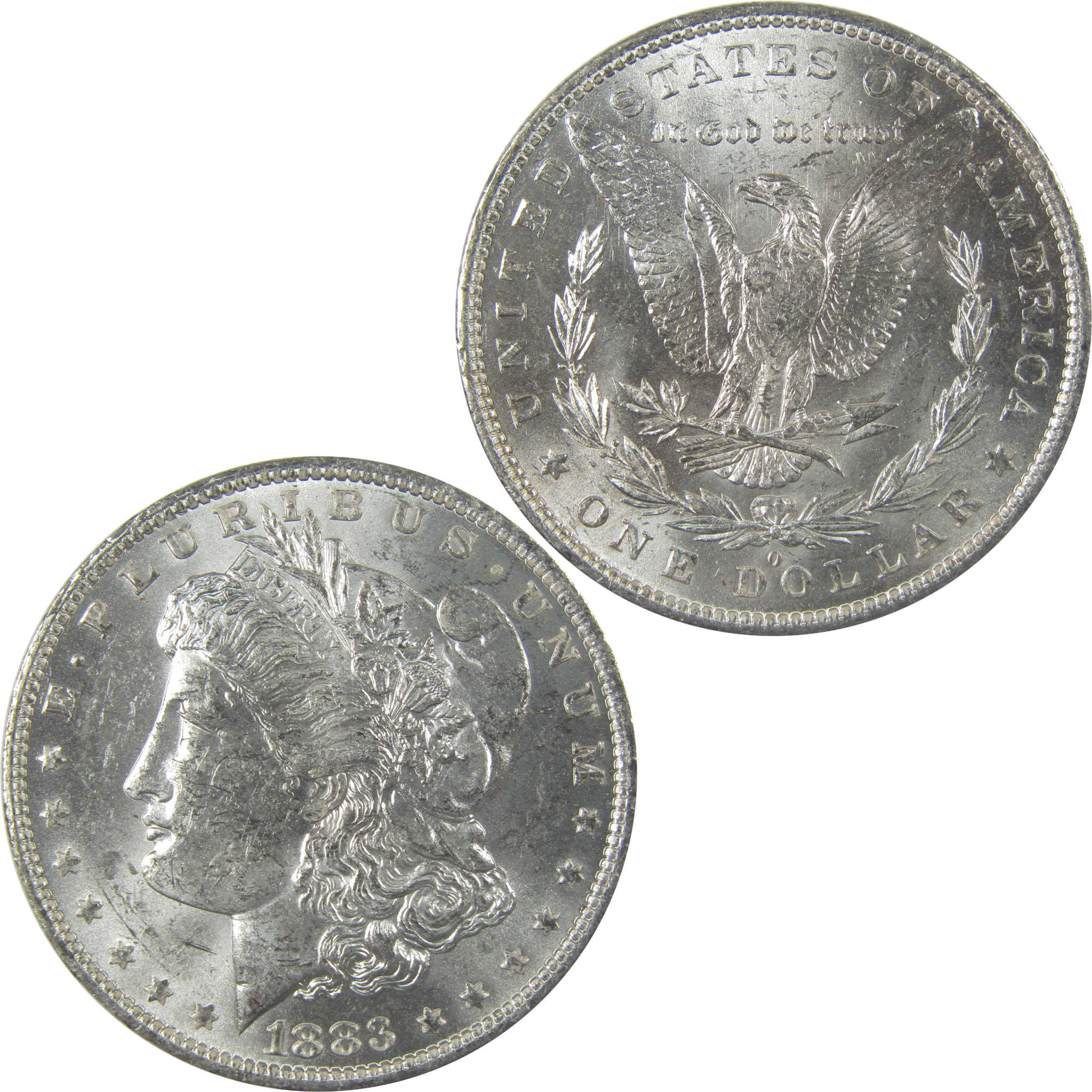 1883 O Morgan Silver Dollar Uncirculated Mint State $1 Coin SKU:I24832