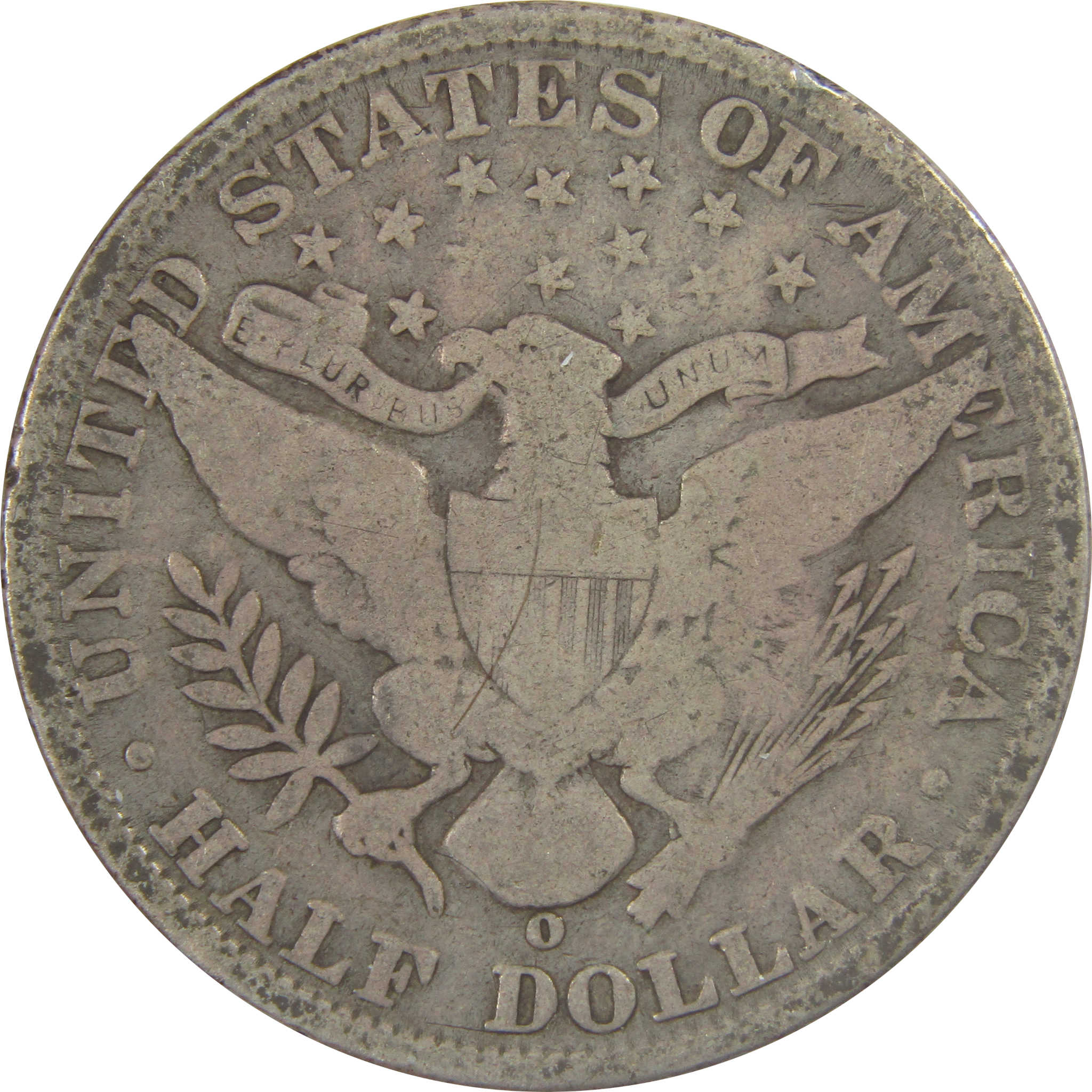 1907 O Barber Silver Half Dollar G Good 50c Coin SKU:I24613