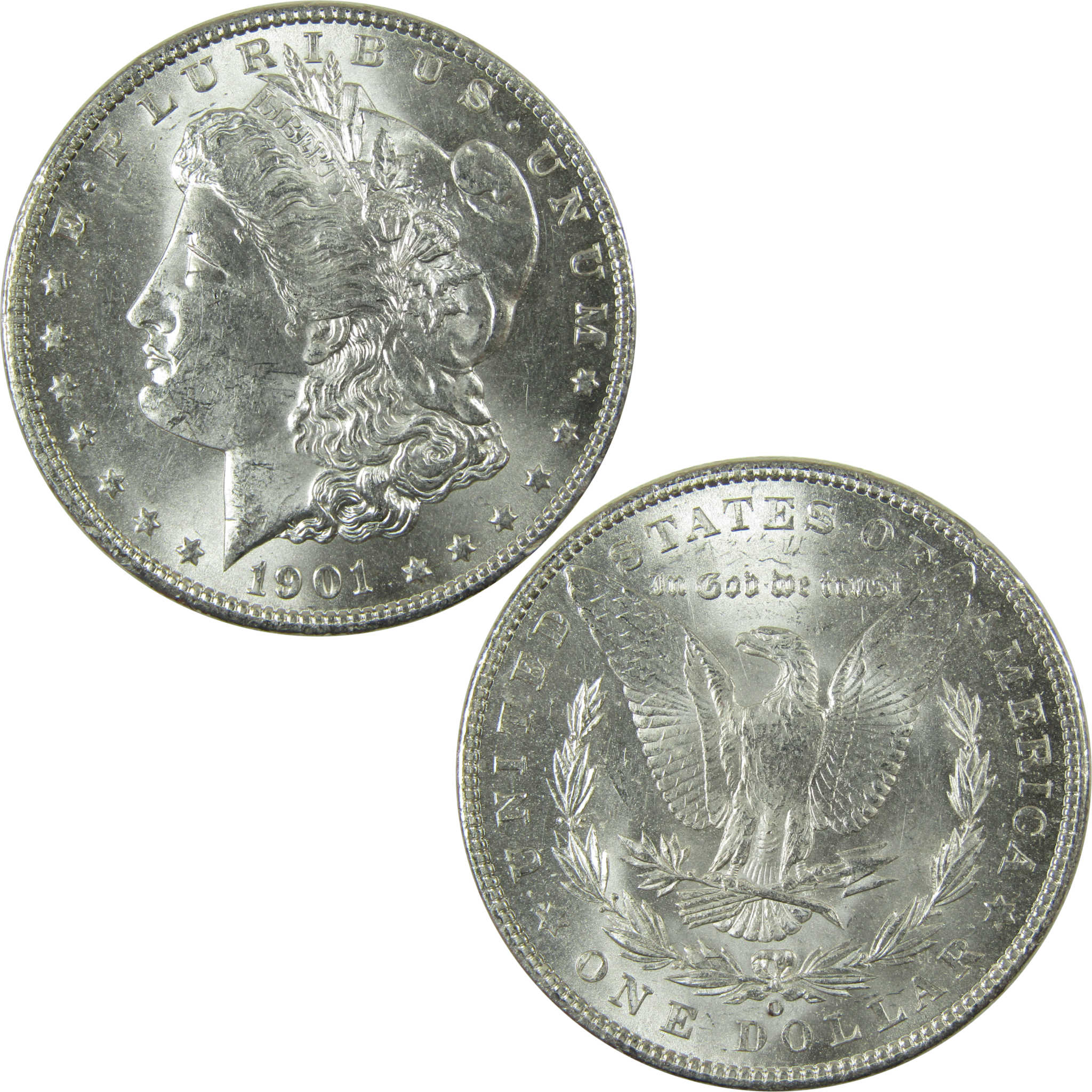 1901 O Morgan Silver Dollar Uncirculated Mint State $1 Coin SKU:I27066