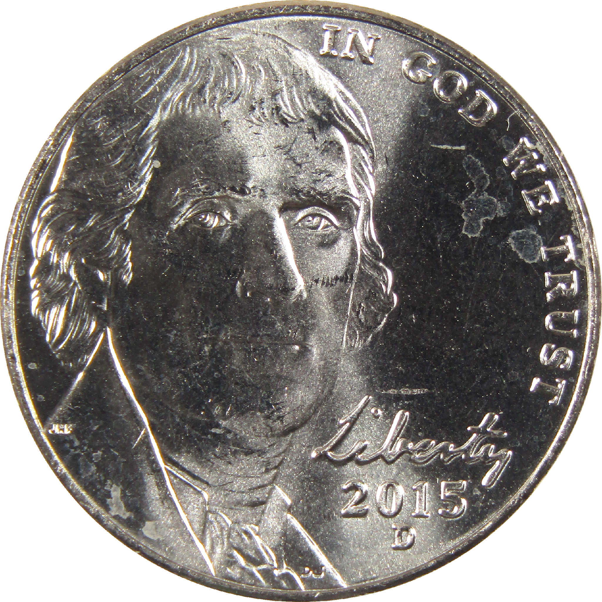 2015 D Jefferson Nickel BU Uncirculated 5c Coin