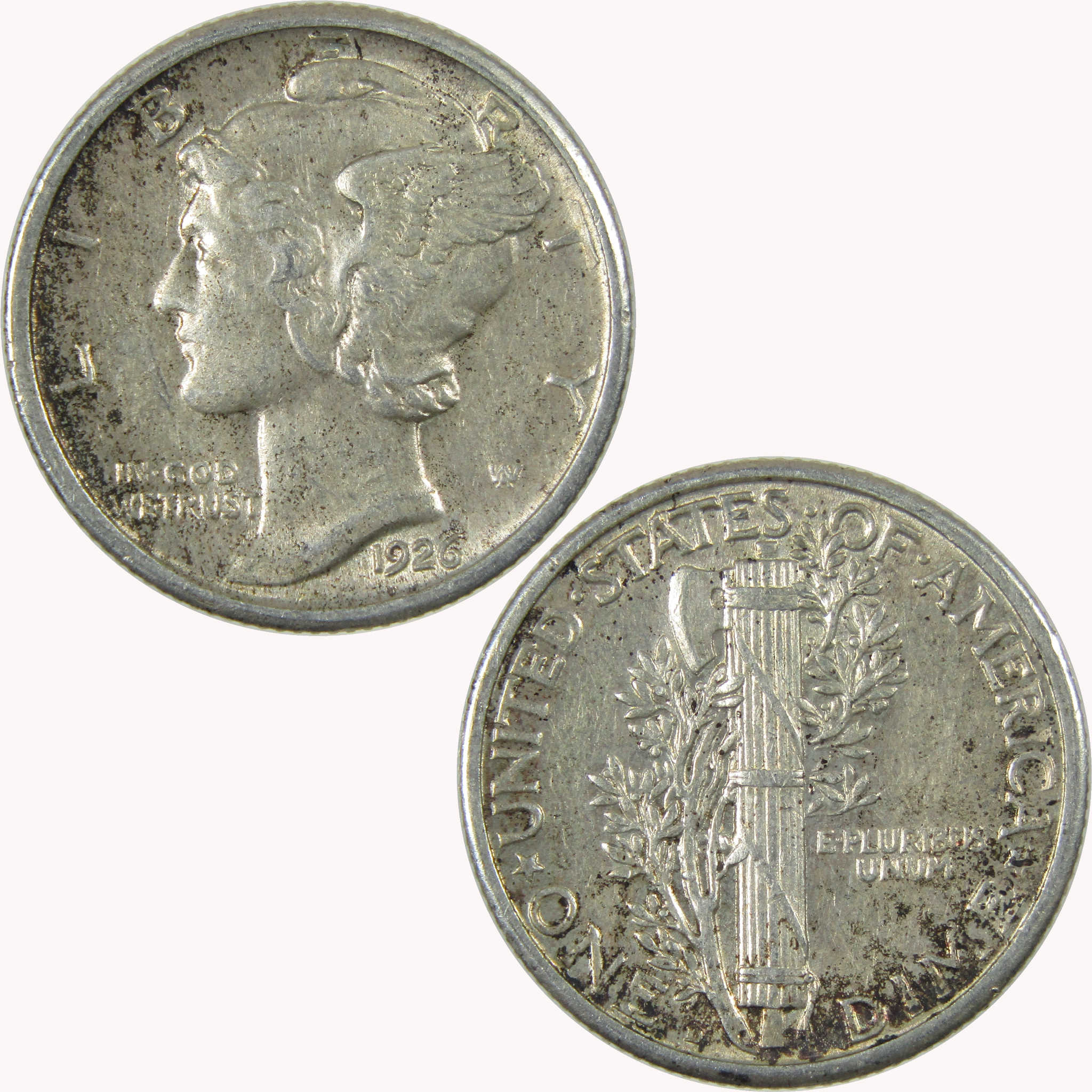 1926 D Mercury Silver Dime VF/XF Very Fine / Extremely Fine 10c Coin