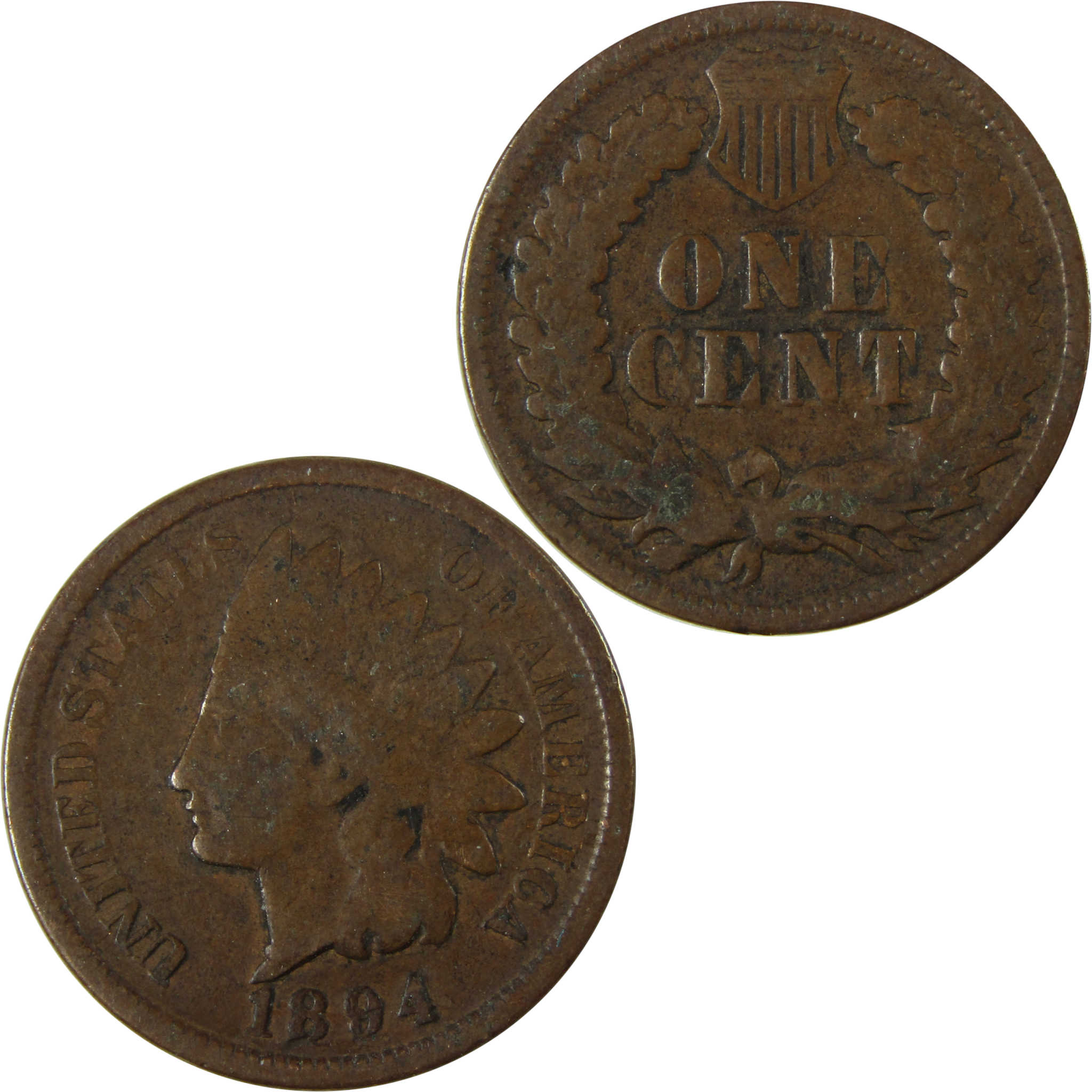 1894 Indian Head Cent G Good Penny 1c Coin Collectible SKU:I26558