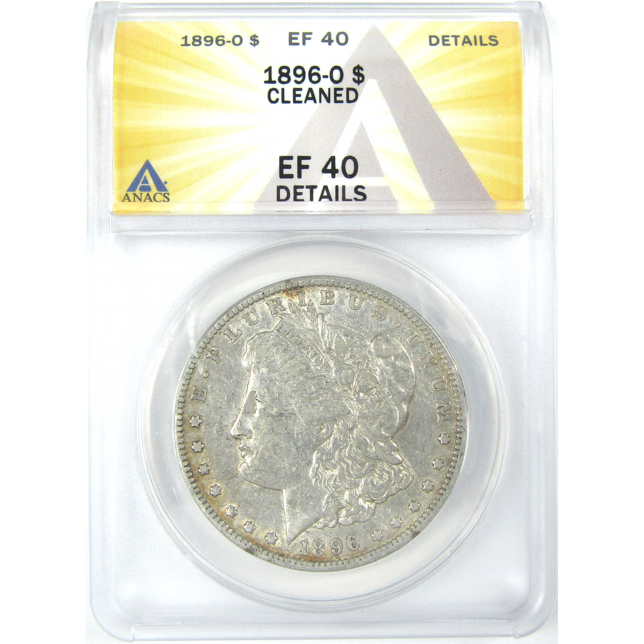 1896 O Morgan Dollar EF 40 Details ANACS Silver $1 Coin SKU:I16219 - Morgan coin - Morgan silver dollar - Morgan silver dollar for sale - Profile Coins &amp; Collectibles