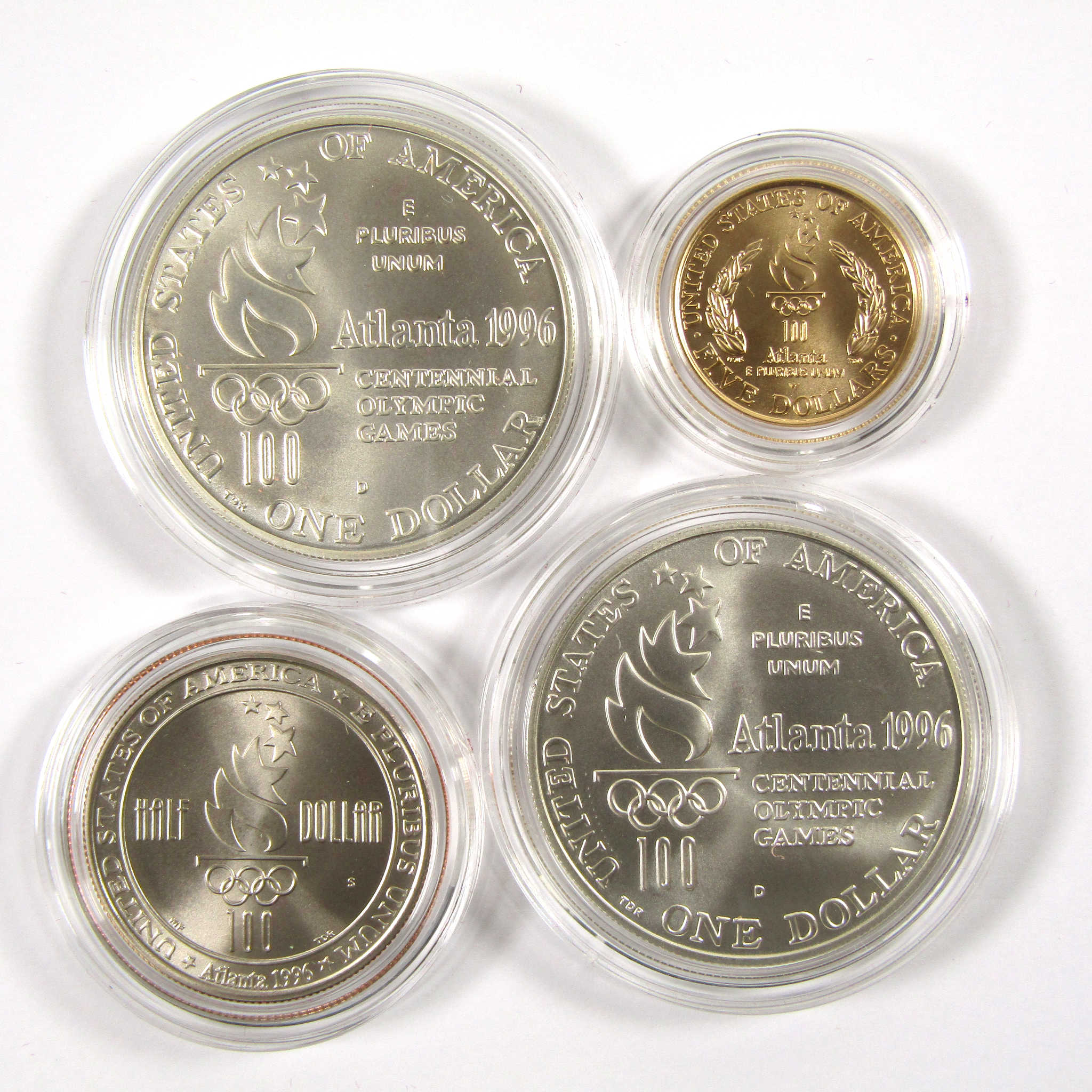 1996 Atlanta Olympic Games 4 Coin Commemorative Set SKU:CPC2955