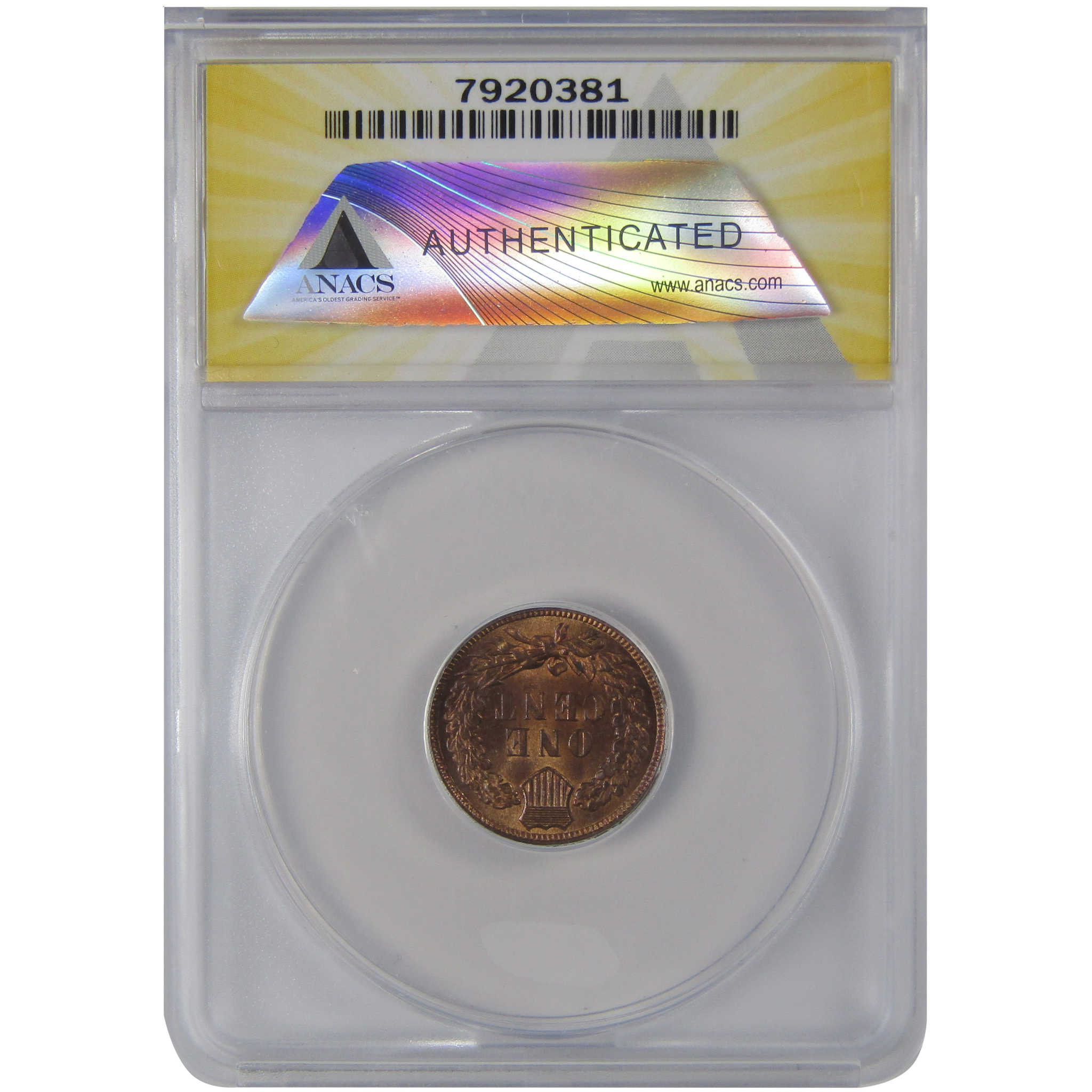 1907 Indian Head Cent MS 62 RB ANACS Penny Uncirculated SKU:CP182