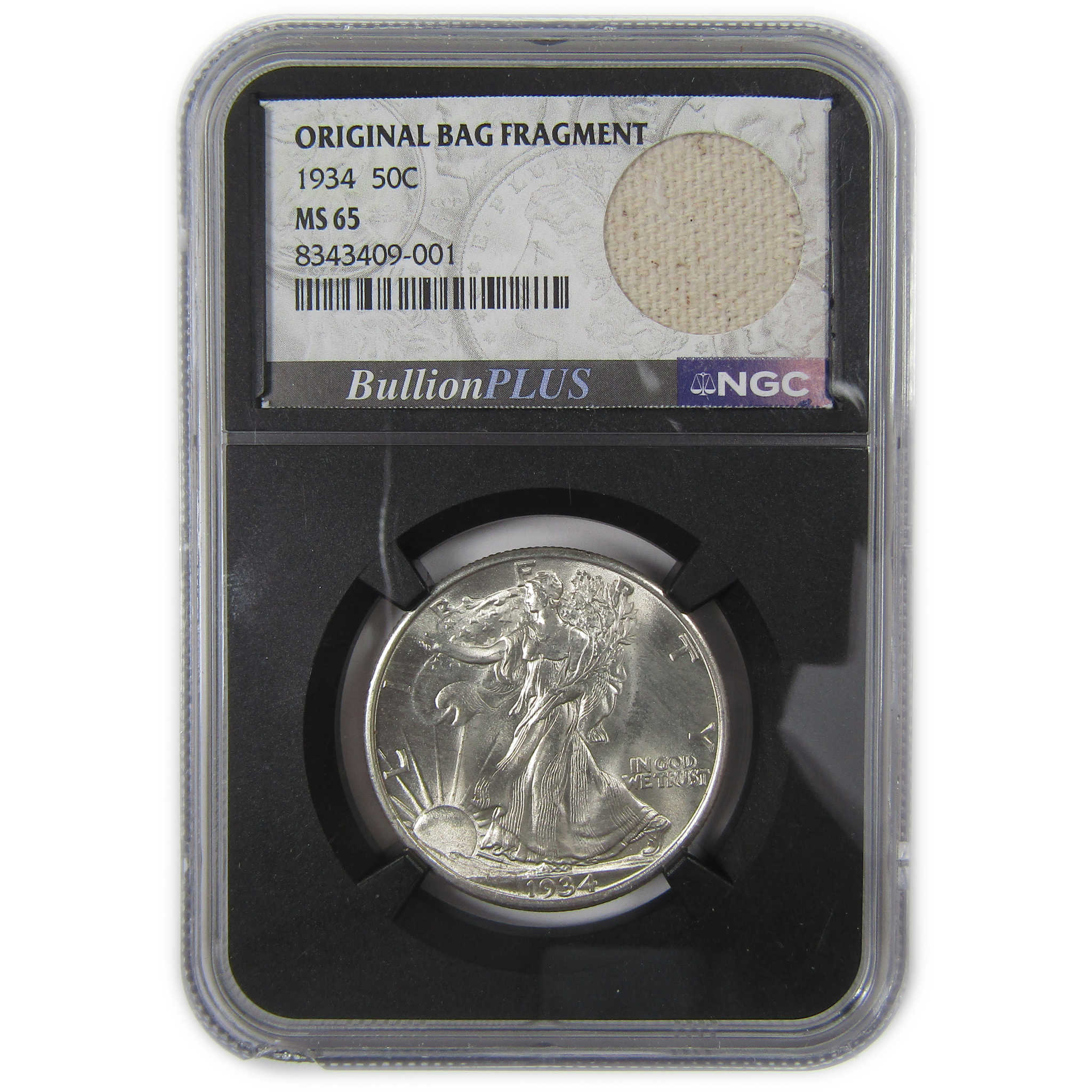 1934 Liberty Walking Half Dollar MS 65 NGC Bag Fragment SKU:I23653