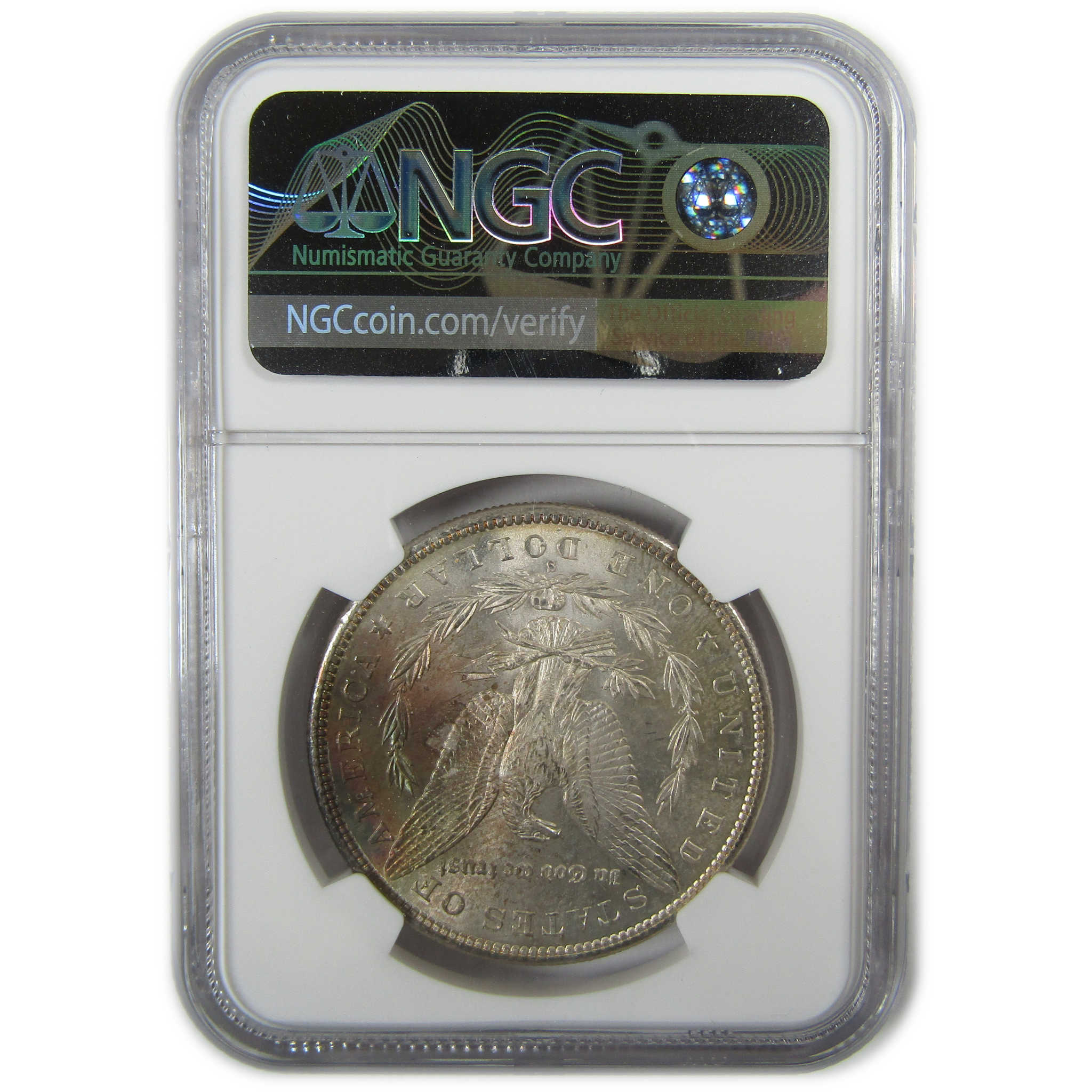1881 S Morgan Silver Dollar MS 63 NGC Toned Reverse SKU:CP400