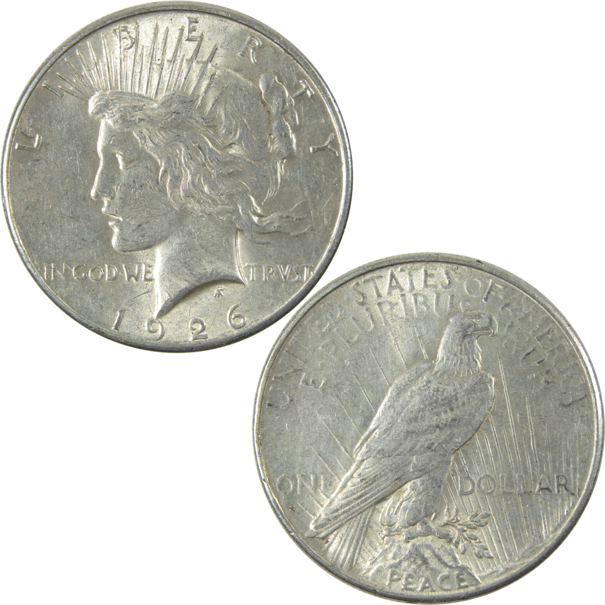 1926 S Peace Dollar AU About Uncirculated Silver $1 Coin SKU:I14577