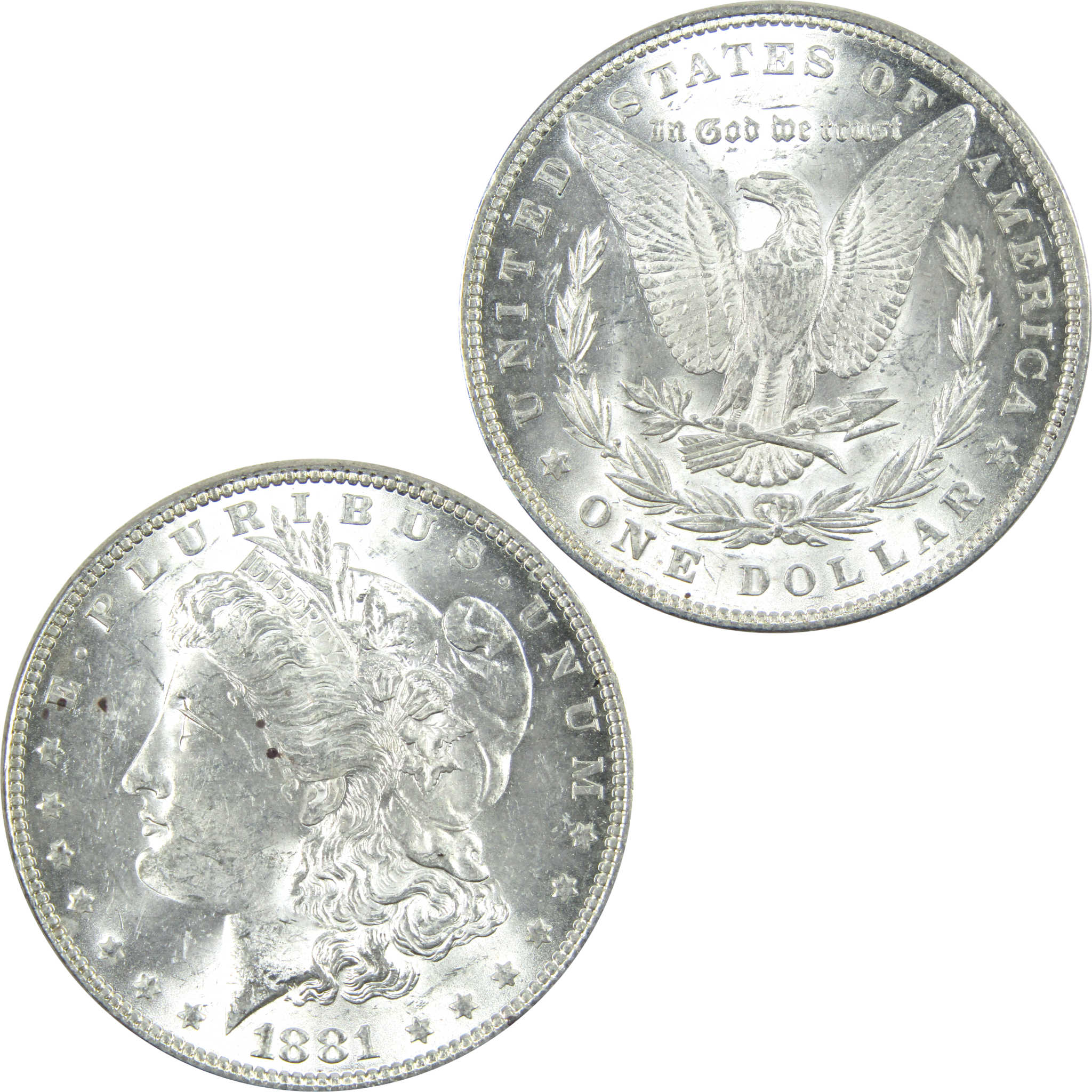 1881 Morgan Dollar Uncirculated Silver $1 Coin SKU:I14536 - Morgan coin - Morgan silver dollar - Morgan silver dollar for sale - Profile Coins &amp; Collectibles