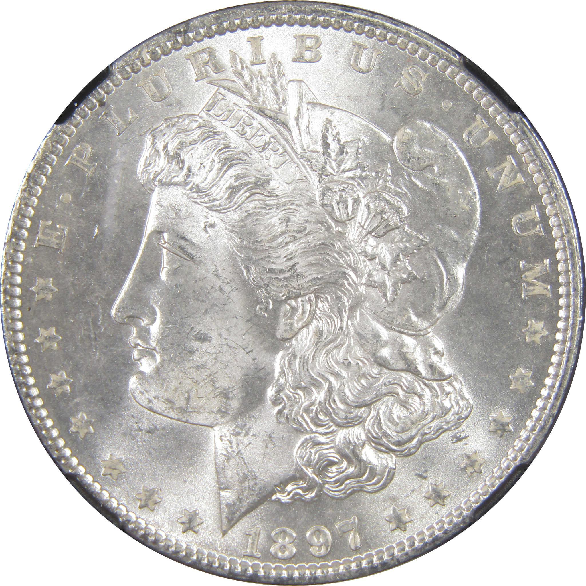 1897 Morgan Dollar MS 63 NGC Silver Original Bag Fragment SKU:I18273