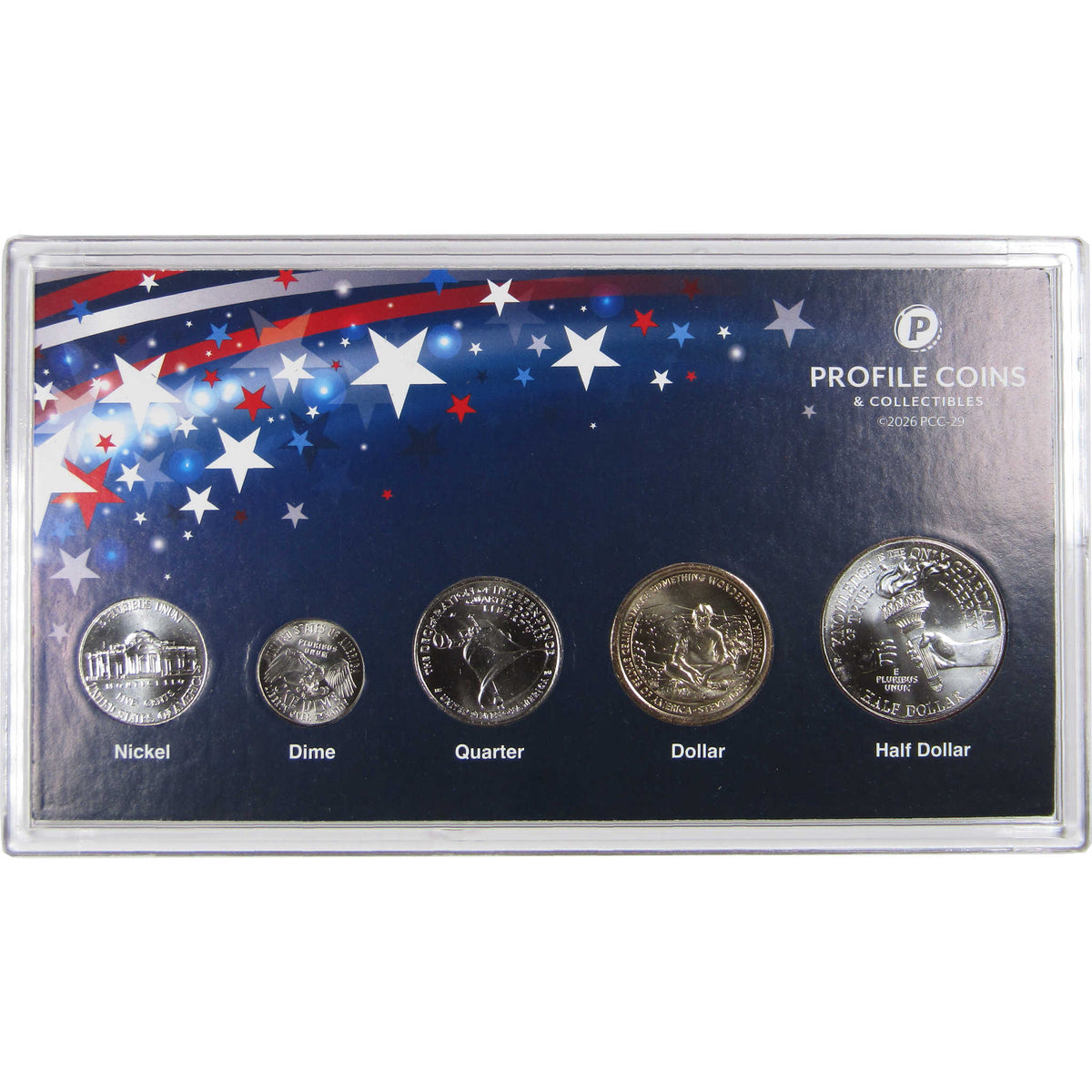 2026 In God We Trust Semiquincentennial 5 Coin Year Set Uncirculated