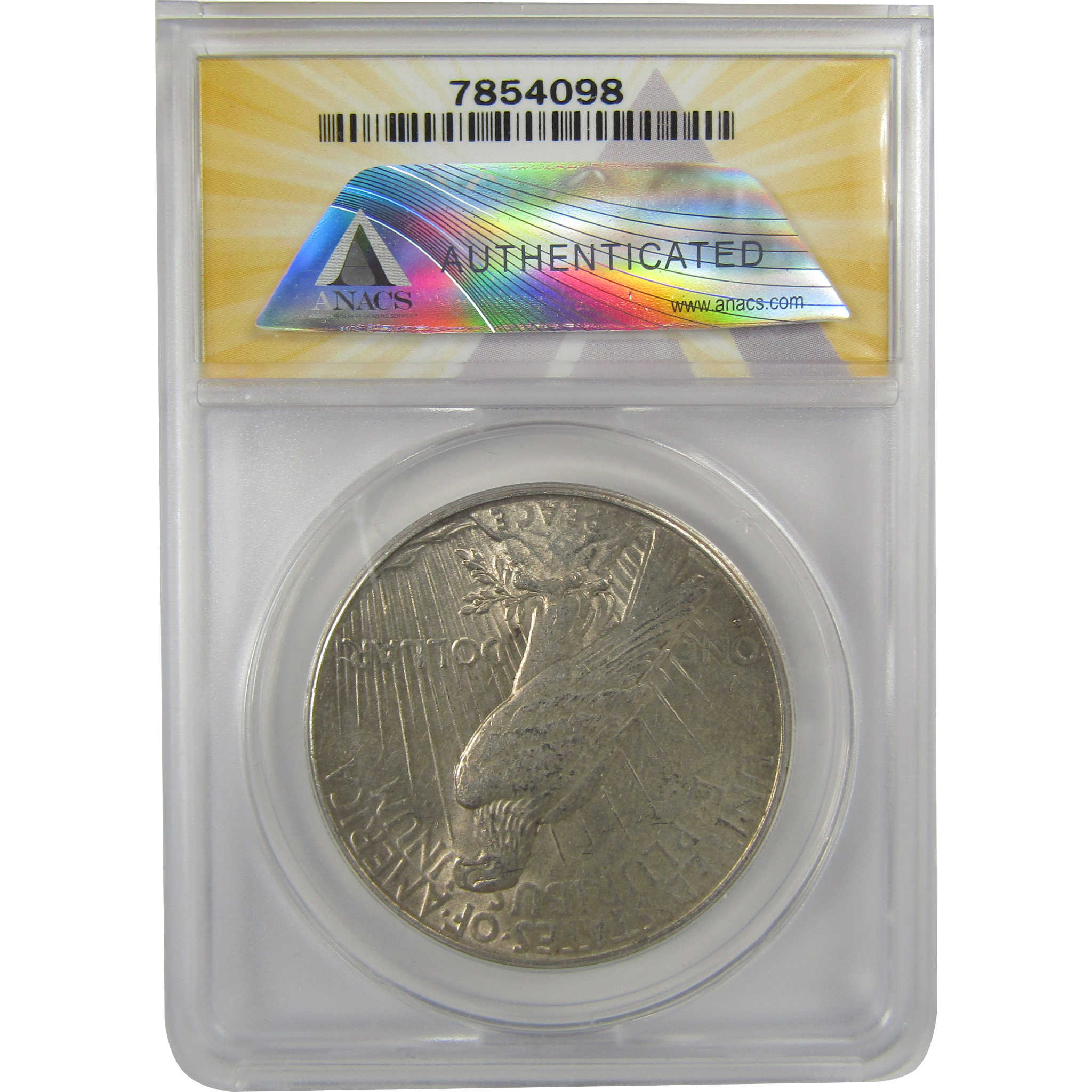 1926 S Peace Dollar AU 53 ANACS Silver $1 Coin SKU:I20437