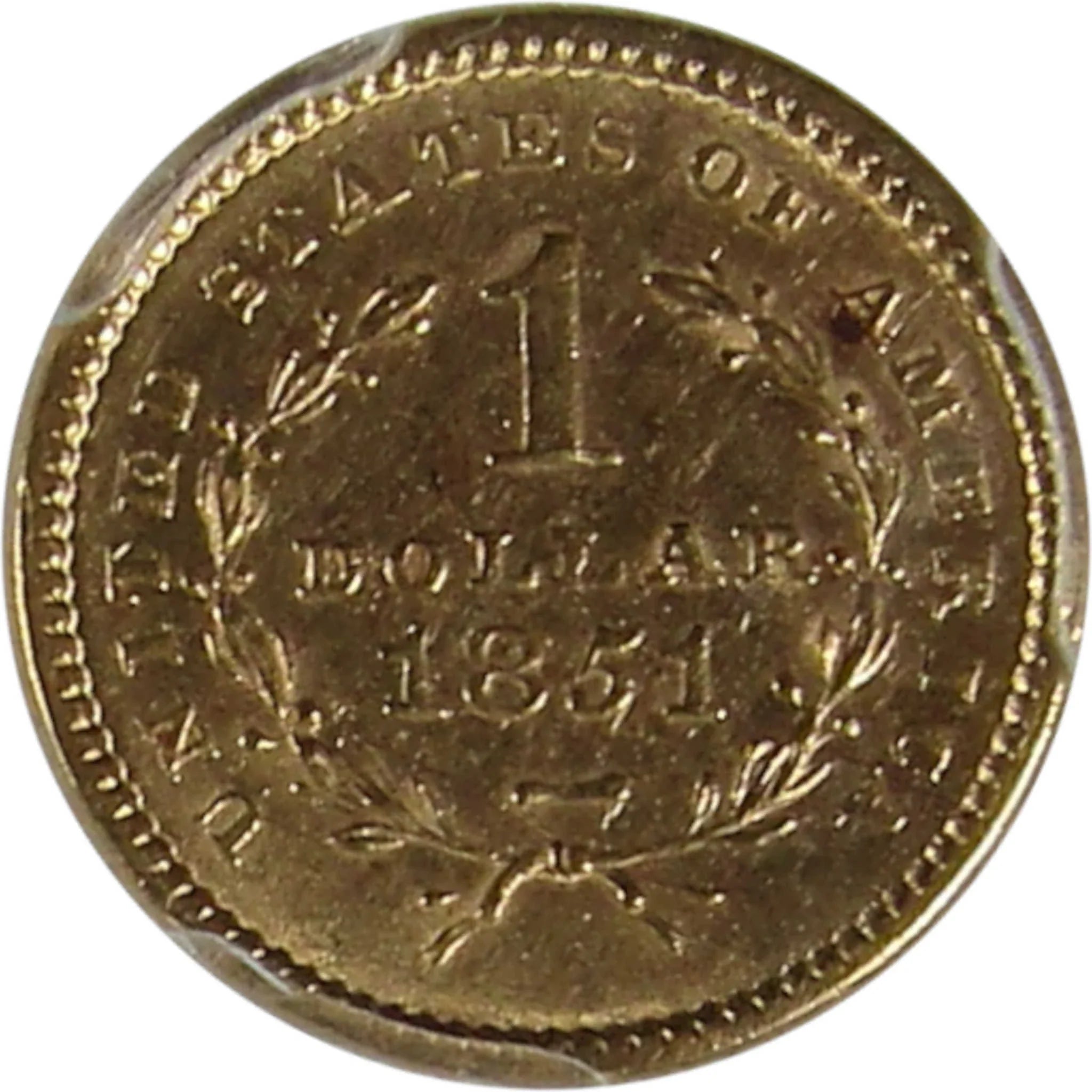 1851 Liberty Head Gold Dollar AU 55 PCGS $1 Coin Collectible SKU:CP200