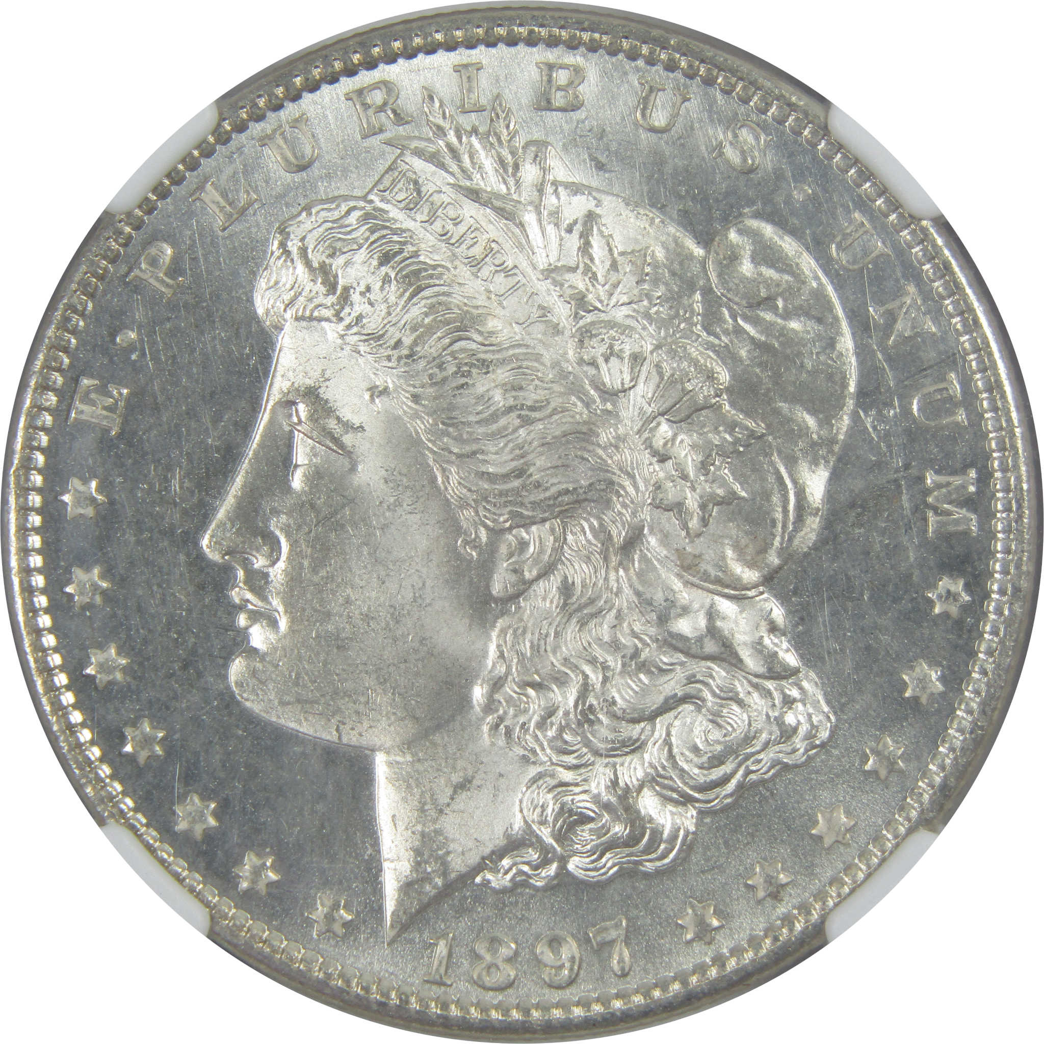 1897 Morgan Dollar MS 63 PCGS Silver $1 Uncirculated Coin SKU:I15810 - Morgan coin - Morgan silver dollar - Morgan silver dollar for sale - Profile Coins &amp; Collectibles