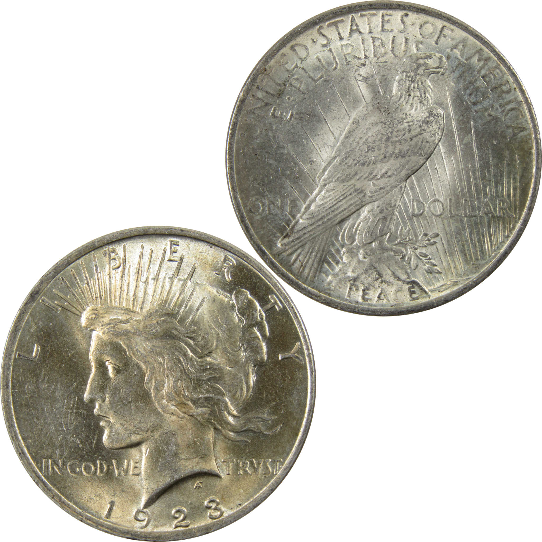 1923 Peace Dollar AU About Uncirculated 90% Silver $1 Coin SKU:I9872