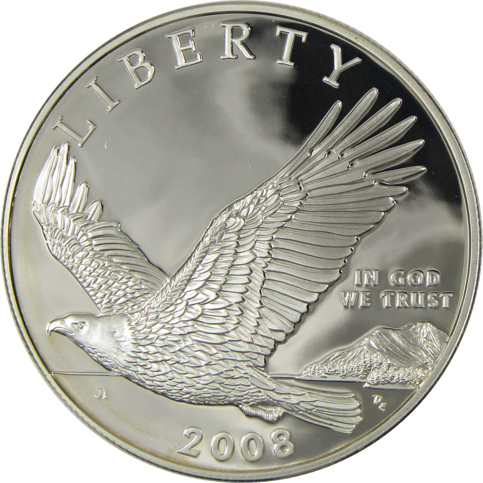 2008 P Bald Eagle Recovery Commemorative Silver Dollar Proof OGP COA
