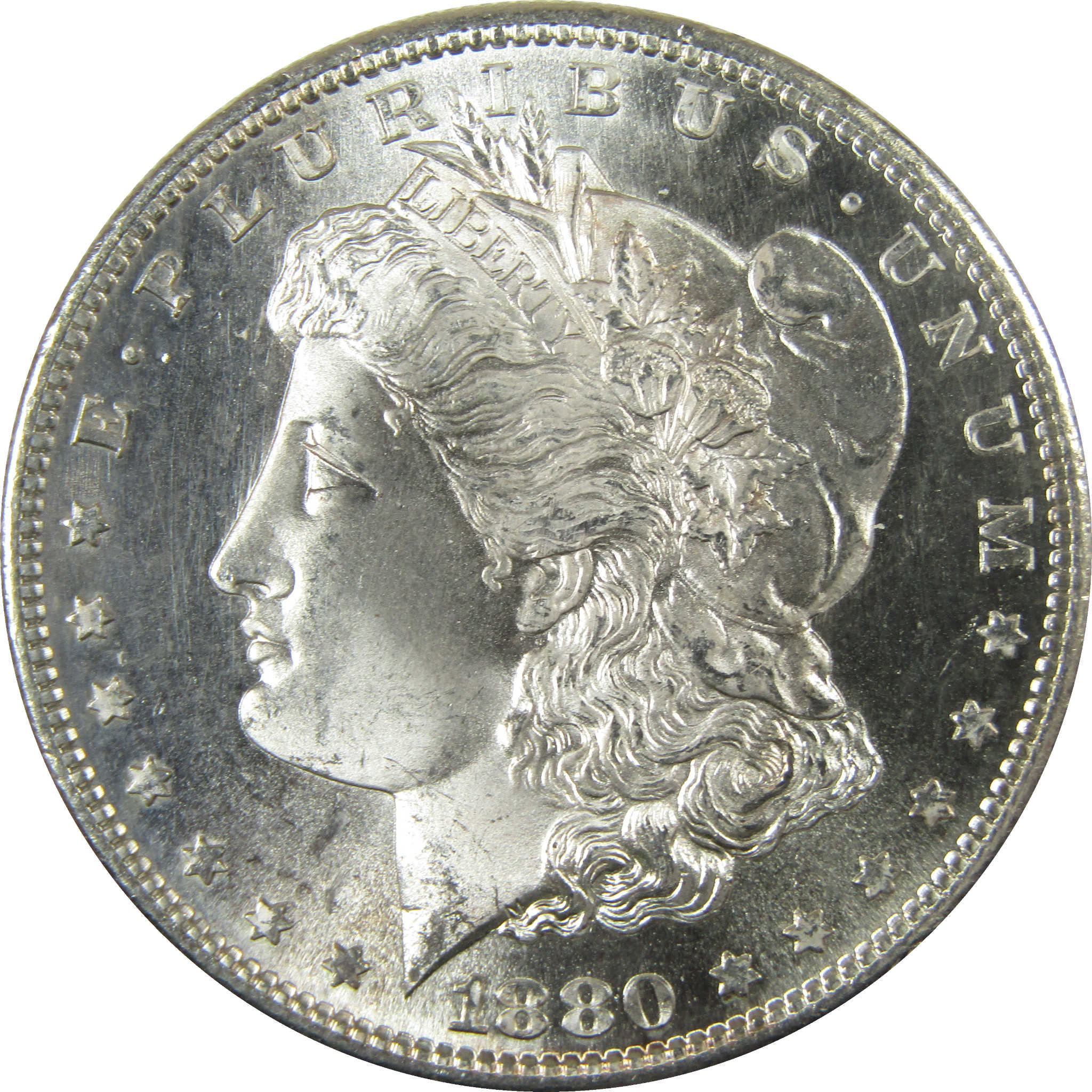 1880 S Morgan Silver Dollar BU Choice Uncirculated SKU:I27875 - Morgan coin - Morgan silver dollar - Morgan silver dollar for sale - Profile Coins &amp; Collectibles