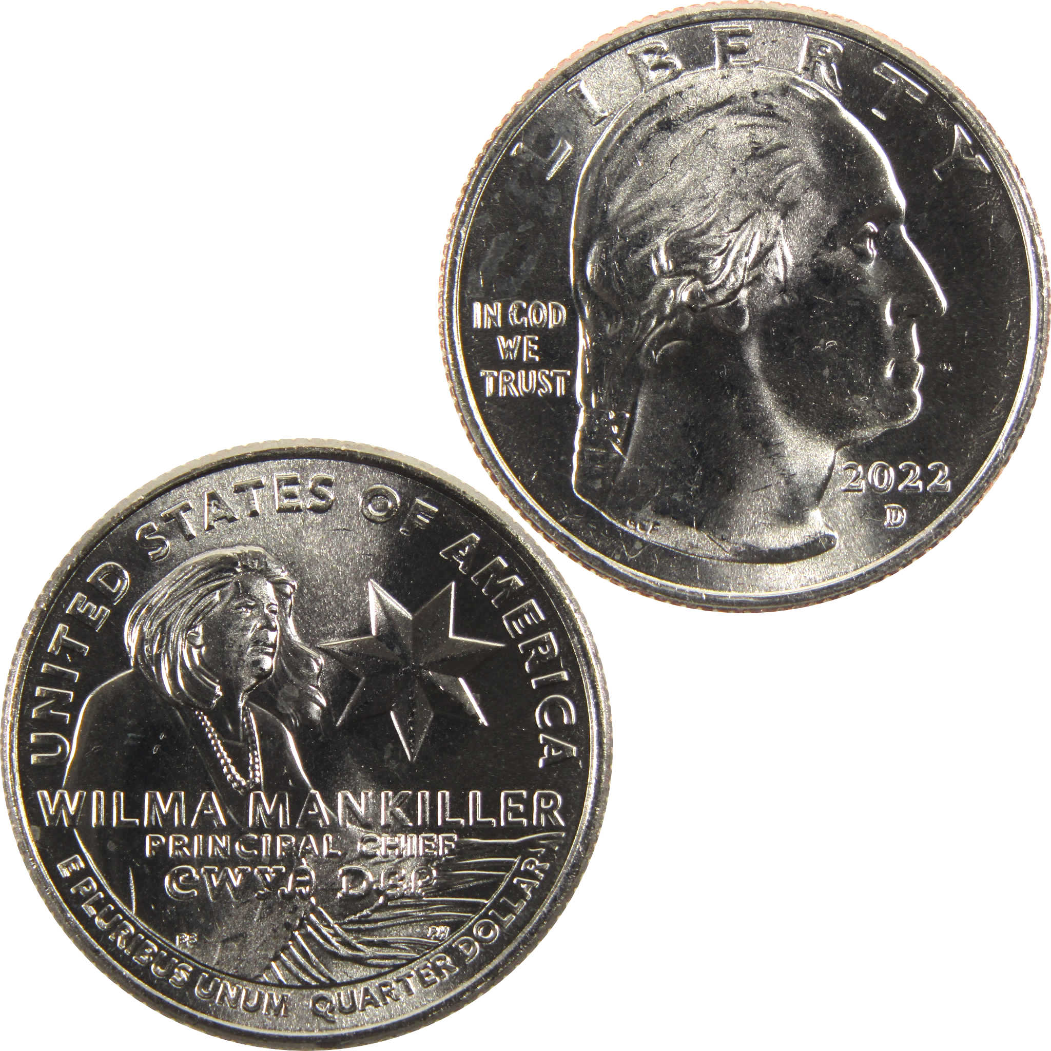 4958762062131 F−21 クルルL レッド5 103826【キャンセル不可】 2022 D Wilma Mankiller American Women Quarter Uncirculated Clad Coin