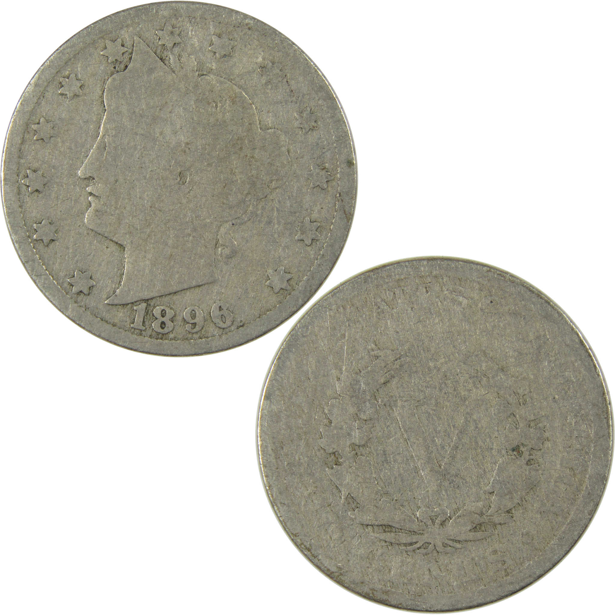 1896 Liberty Head V Nickel G Good 5c Coin Collectible SKU:I27510