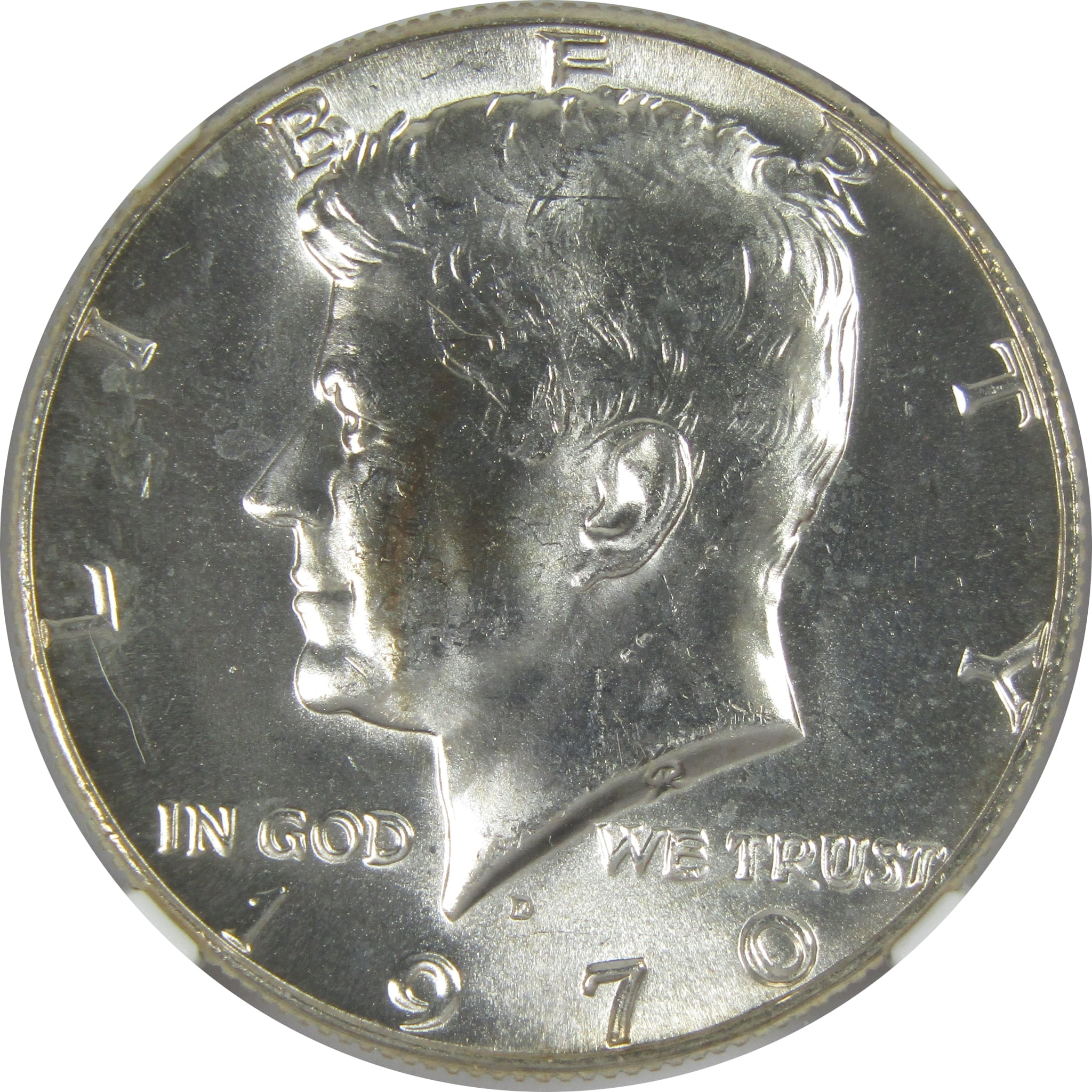 1970 D Kennedy Half Dollar MS 64 NGC Silver Clad Signature SKU:CPC9058