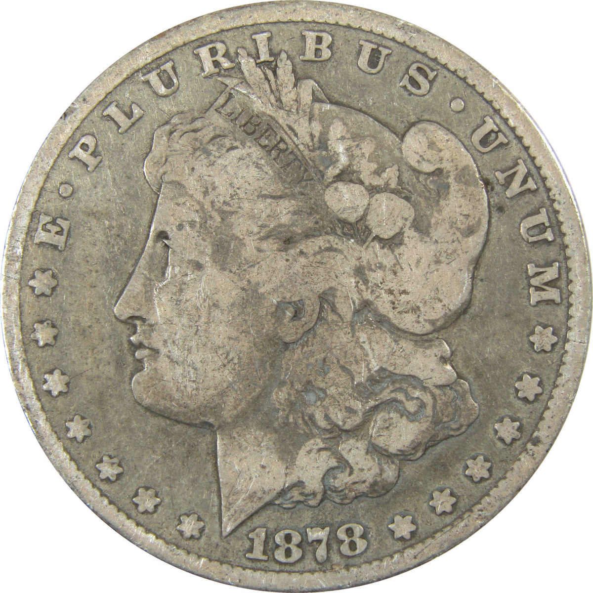 1878 CC Morgan Silver Dollar G Good $1 Coin Collectible SKU:CP1752