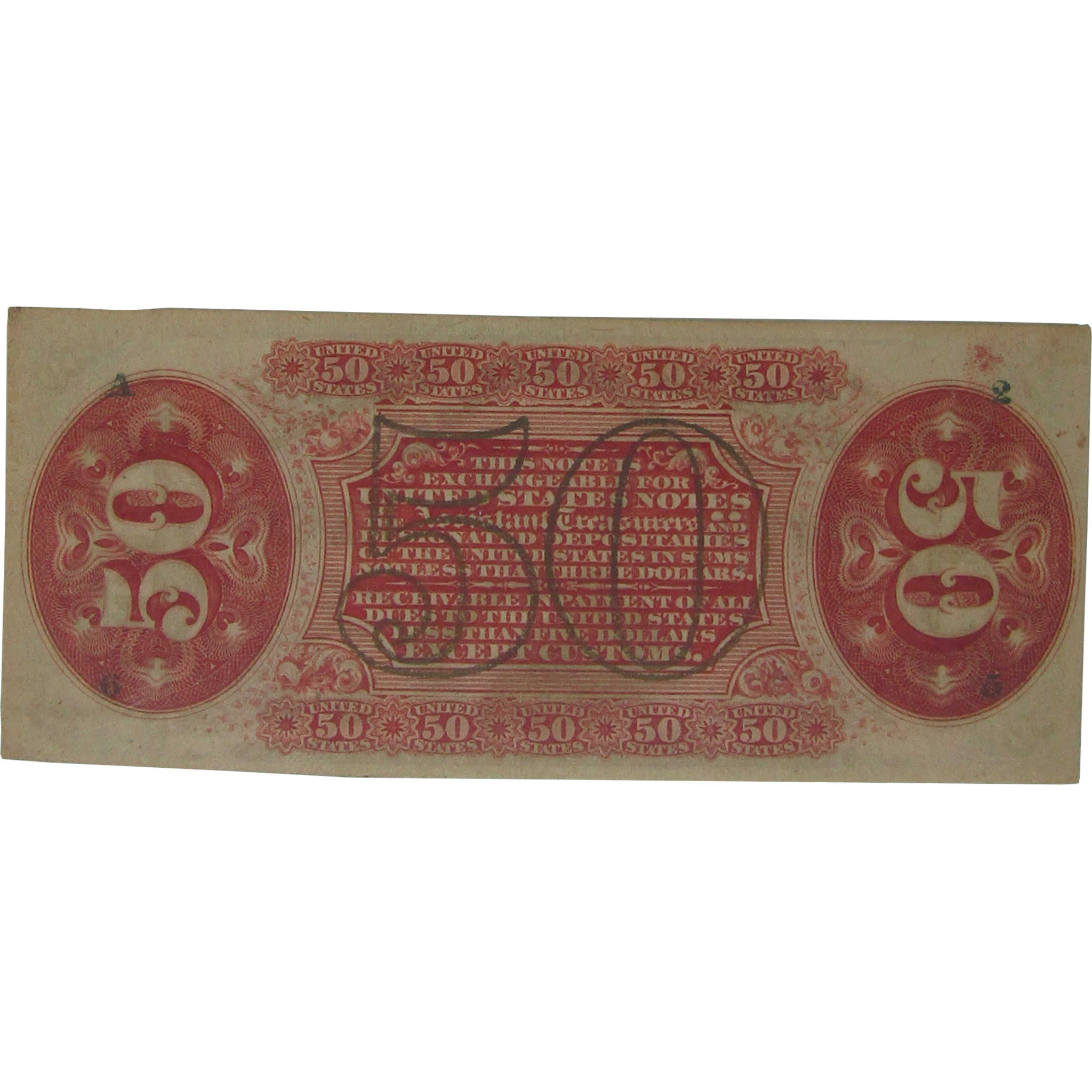 50c Fractional Note Third Issue Fr 1326 Choice About Unc 58 EPQ PMG