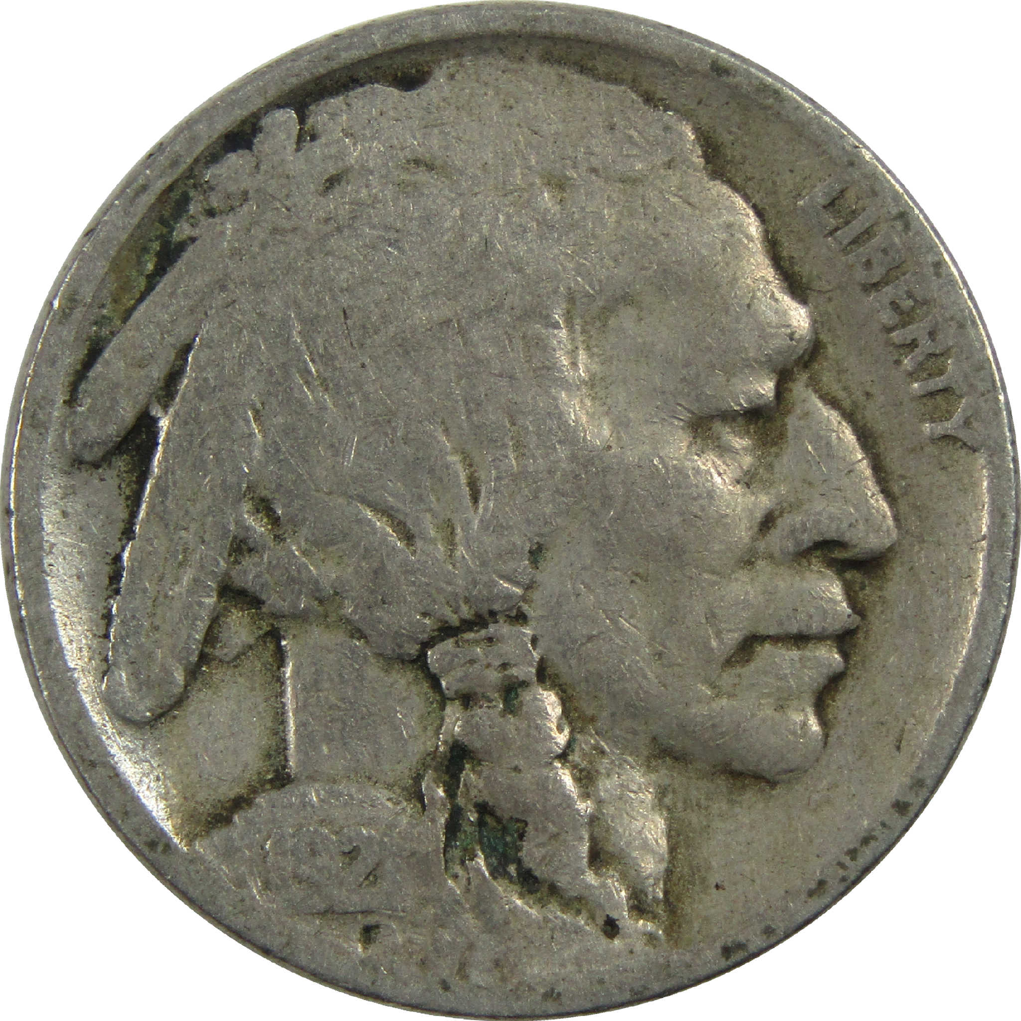 1921 Indian Head Buffalo Nickel G Good 5c Coin SKU:I13185