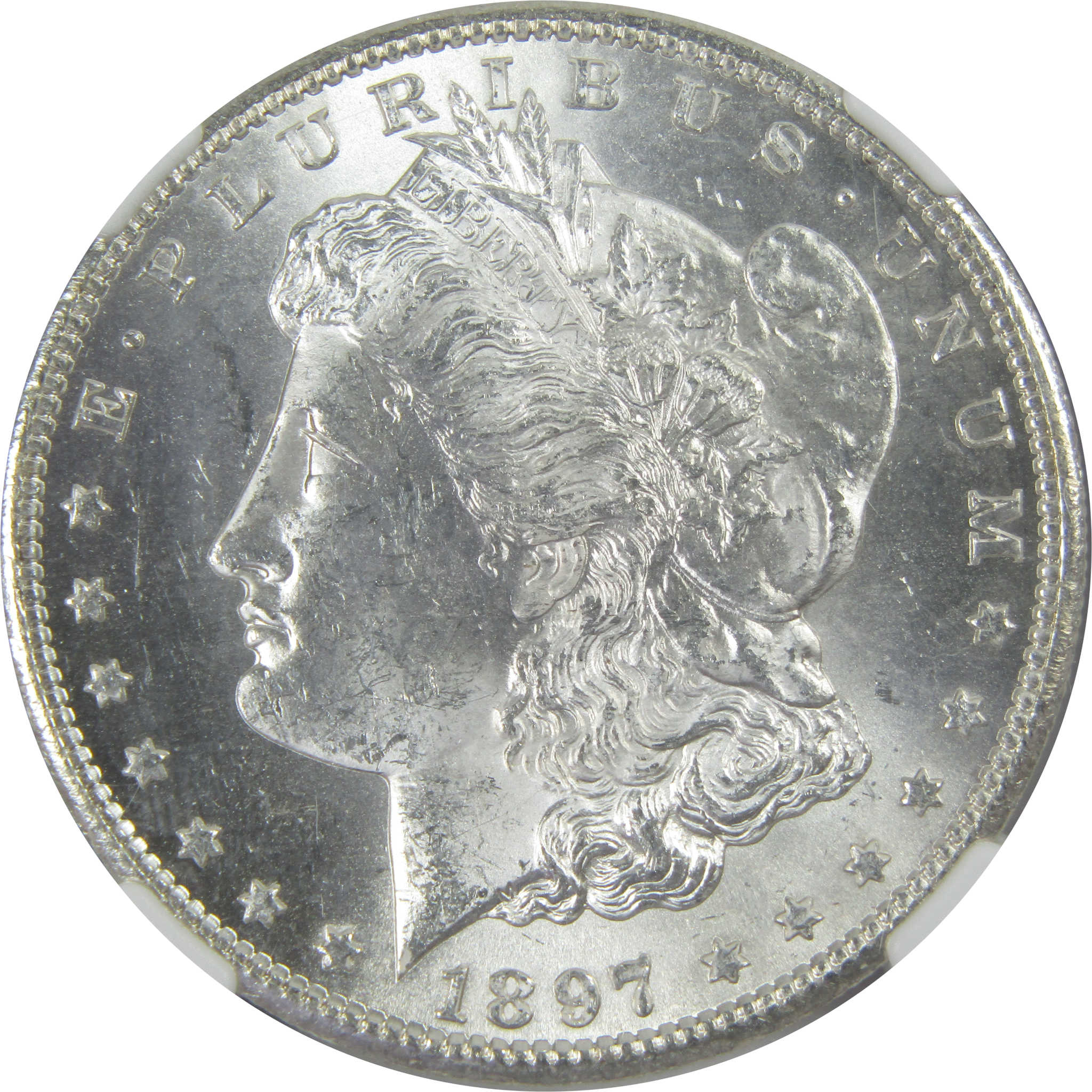 1897 Morgan Dollar MS 63 NGC Silver $1 Uncirculated Coin SKU:I15813 - Morgan coin - Morgan silver dollar - Morgan silver dollar for sale - Profile Coins &amp; Collectibles