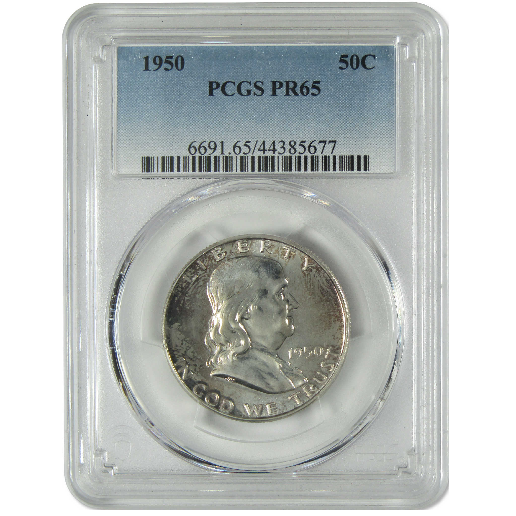 1950 Franklin Silver Half Dollar PR 65 PCGS Proof 50c Coin SKU:I23918