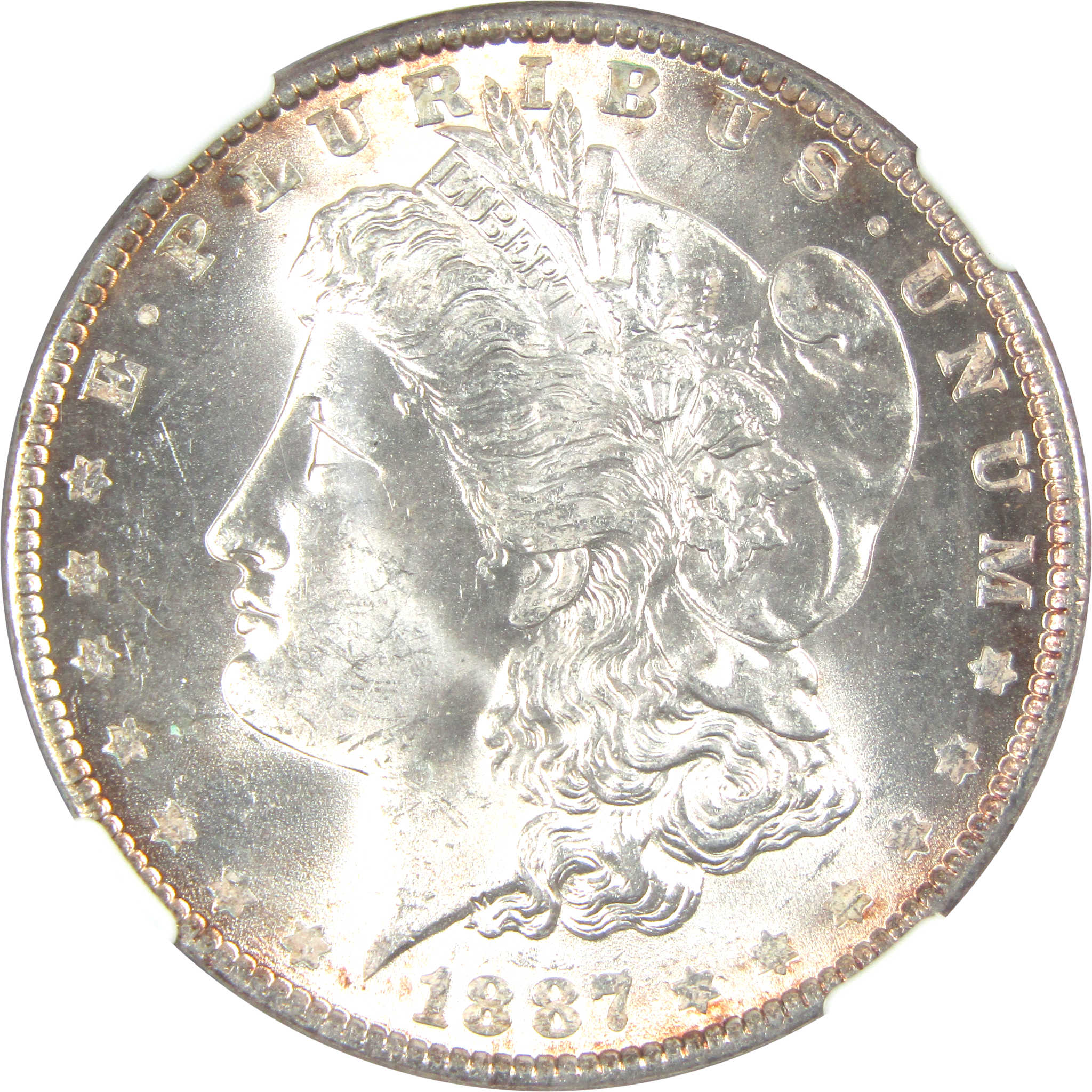 1887 Morgan Dollar MS 64 NGC Silver $1 Uncirculated Coin SKU:I15683 - Morgan coin - Morgan silver dollar - Morgan silver dollar for sale - Profile Coins &amp; Collectibles