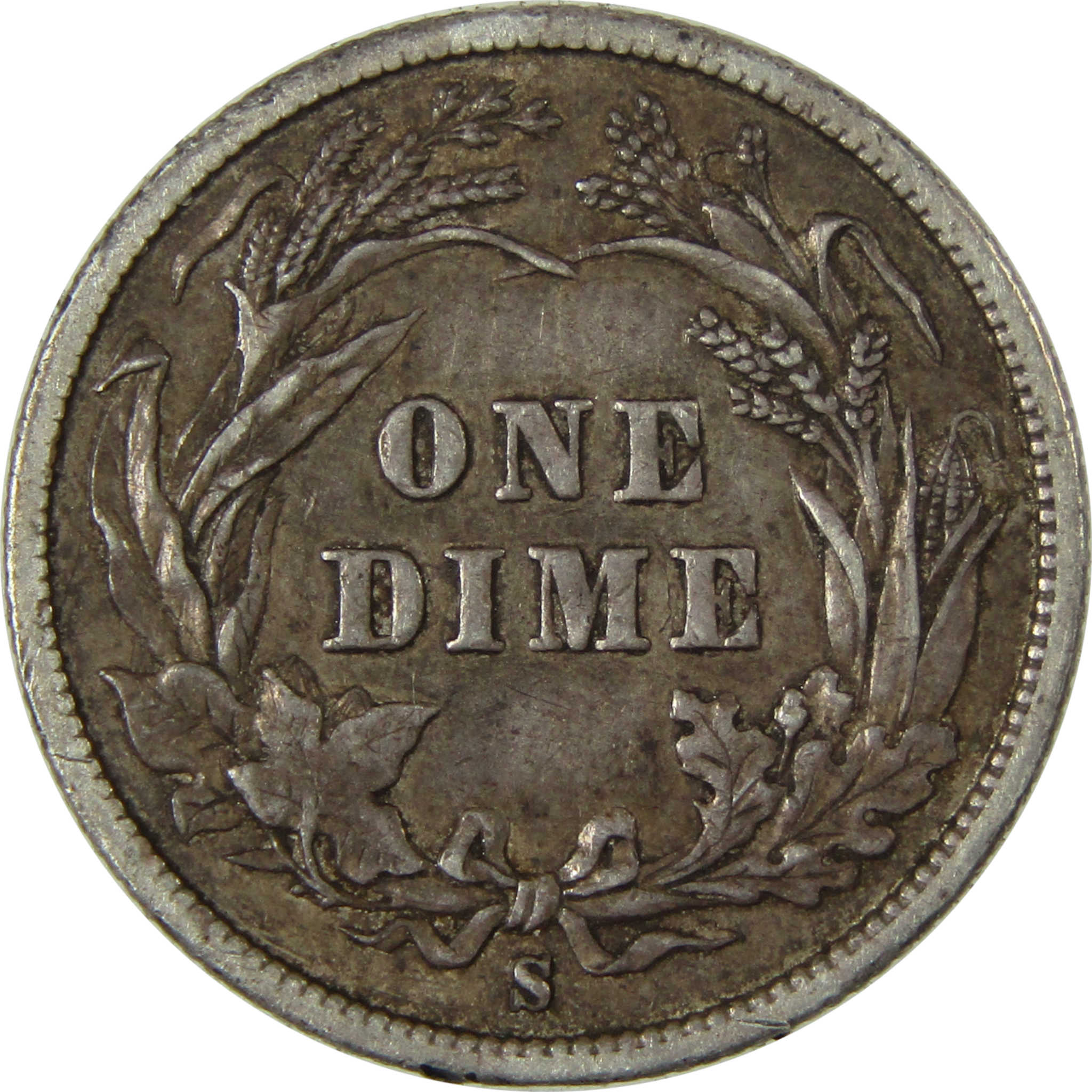 1893 S Barber Silver Dime VF Very Fine 10c Coin Collectible SKU:CP1013