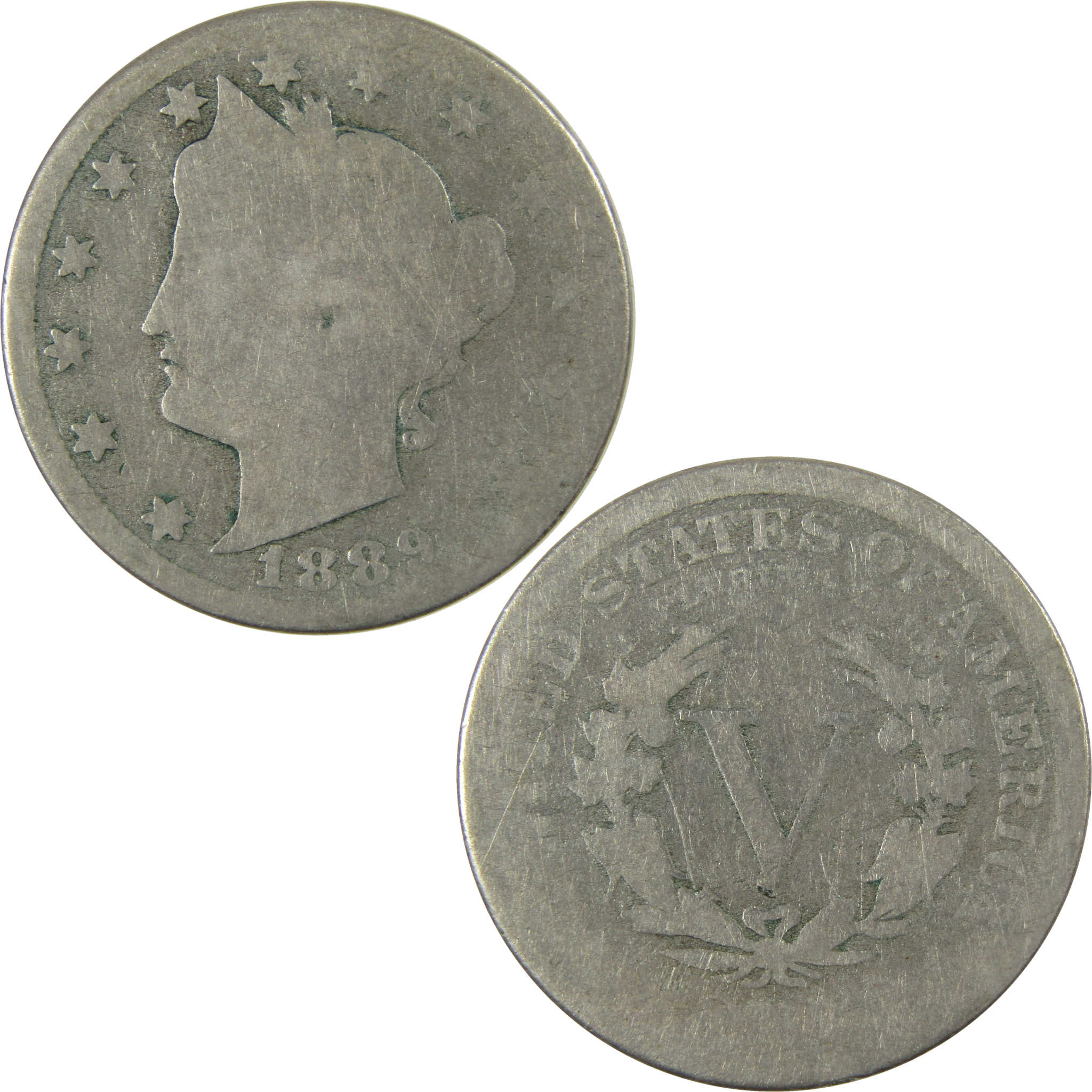 1889 Liberty Head V Nickel AG About Good 5c Coin SKU:I27221