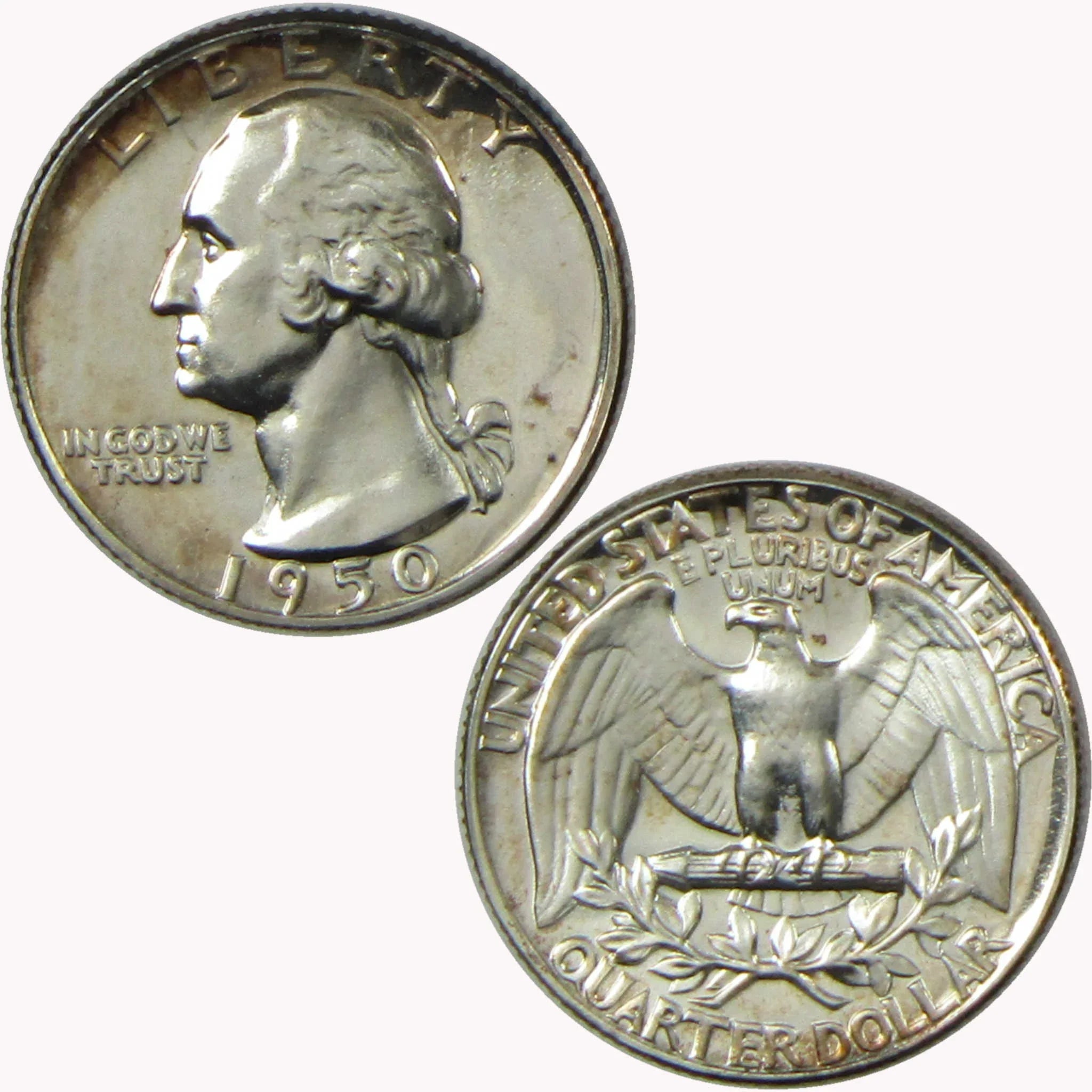 1950 Washington Silver Quarter Very Choice Proof 25c Coin Collectible