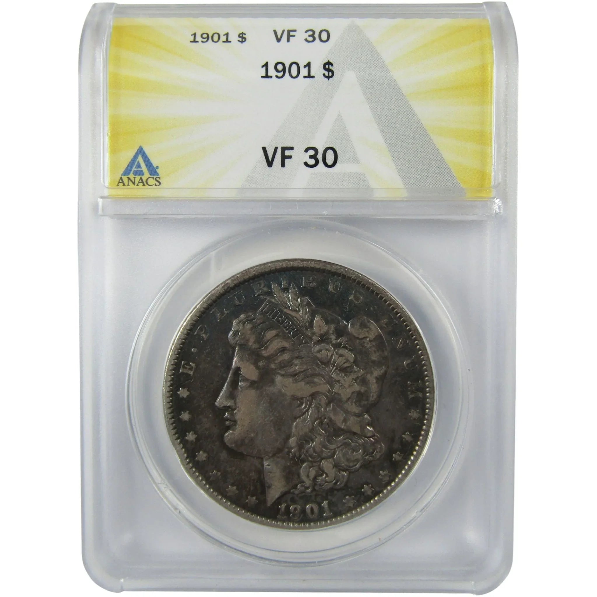 1901 Morgan Silver Dollar VF 30 ANACS $1 Coin SKU:I25048 - Morgan coin - Morgan silver dollar - Morgan silver dollar for sale - Profile Coins &amp; Collectibles