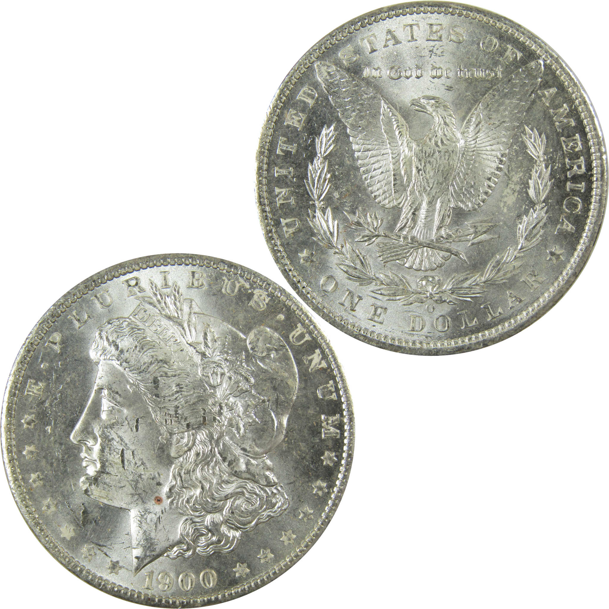 1900 O Morgan Silver Dollar Uncirculated Mint State $1 Coin SKU:I27747