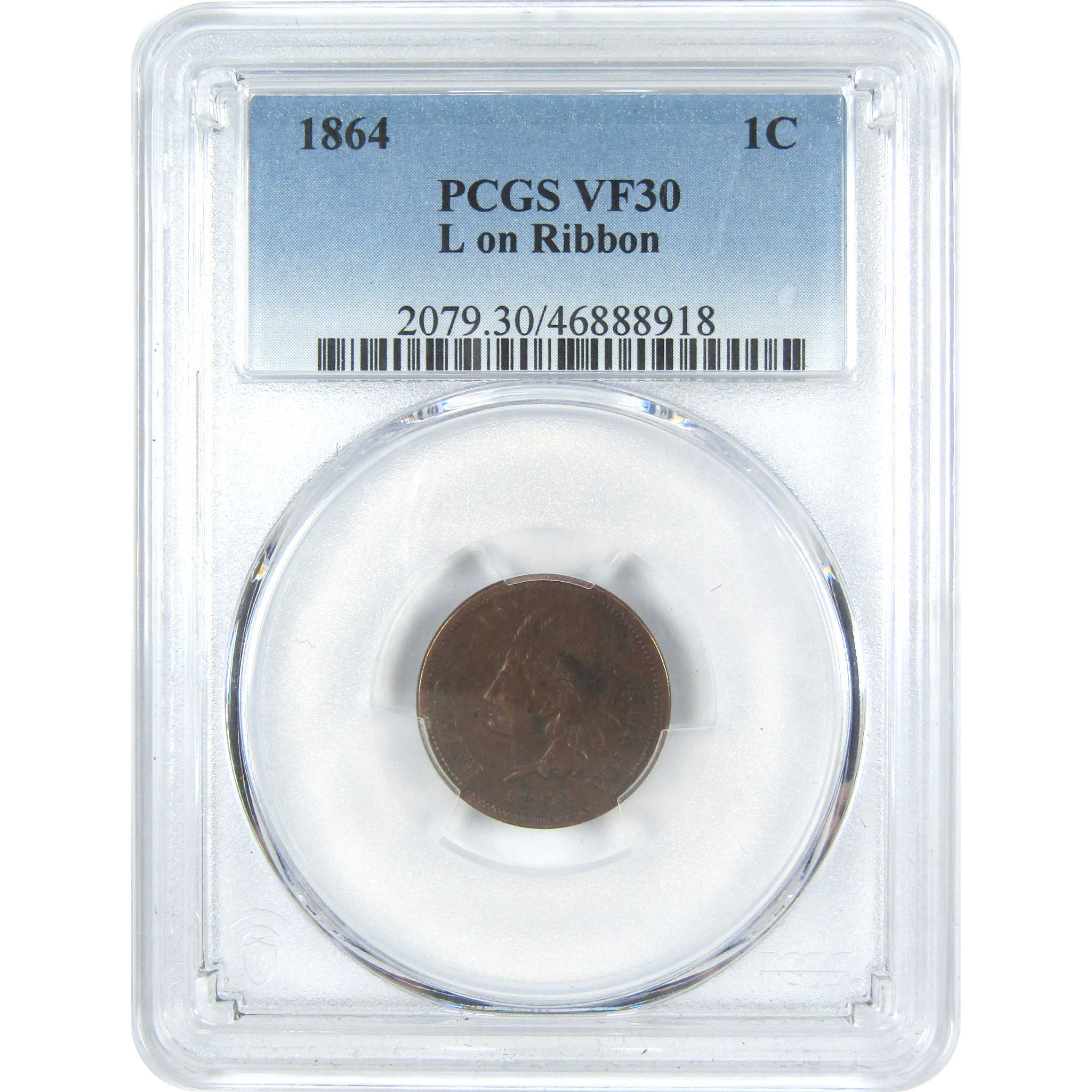 1864 L Indian Head Cent VF 30 PCGS Penny 1c Coin SKU:I15366