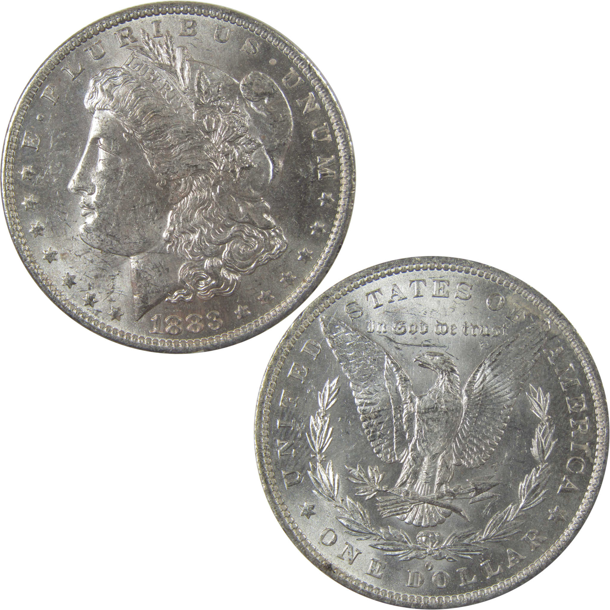 1883 O Morgan Silver Dollar Uncirculated Mint State $1 Coin SKU:I24833