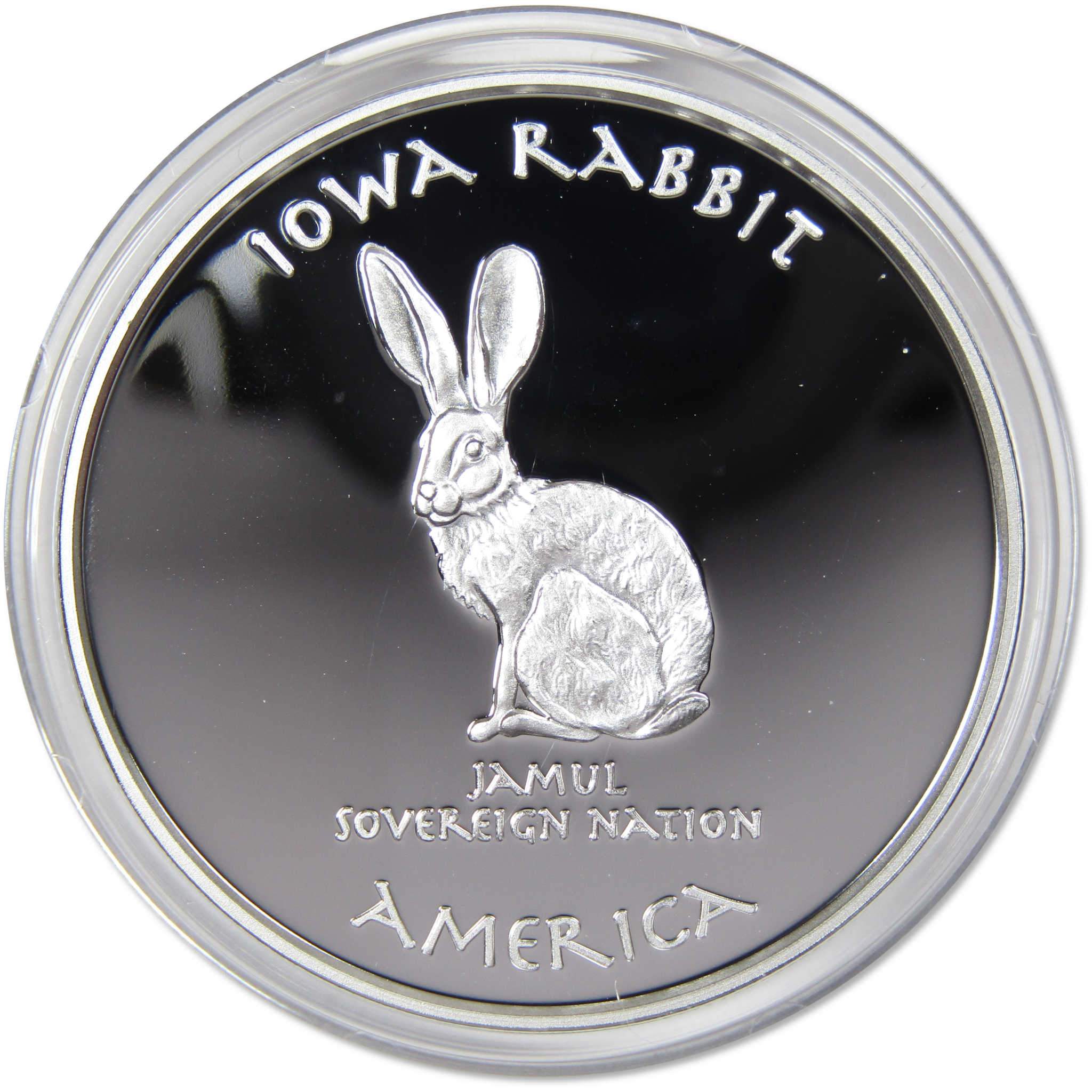 2018 Native American Jamul Fox Iowa Rabbit 1 oz Silver Proof $1 Coin