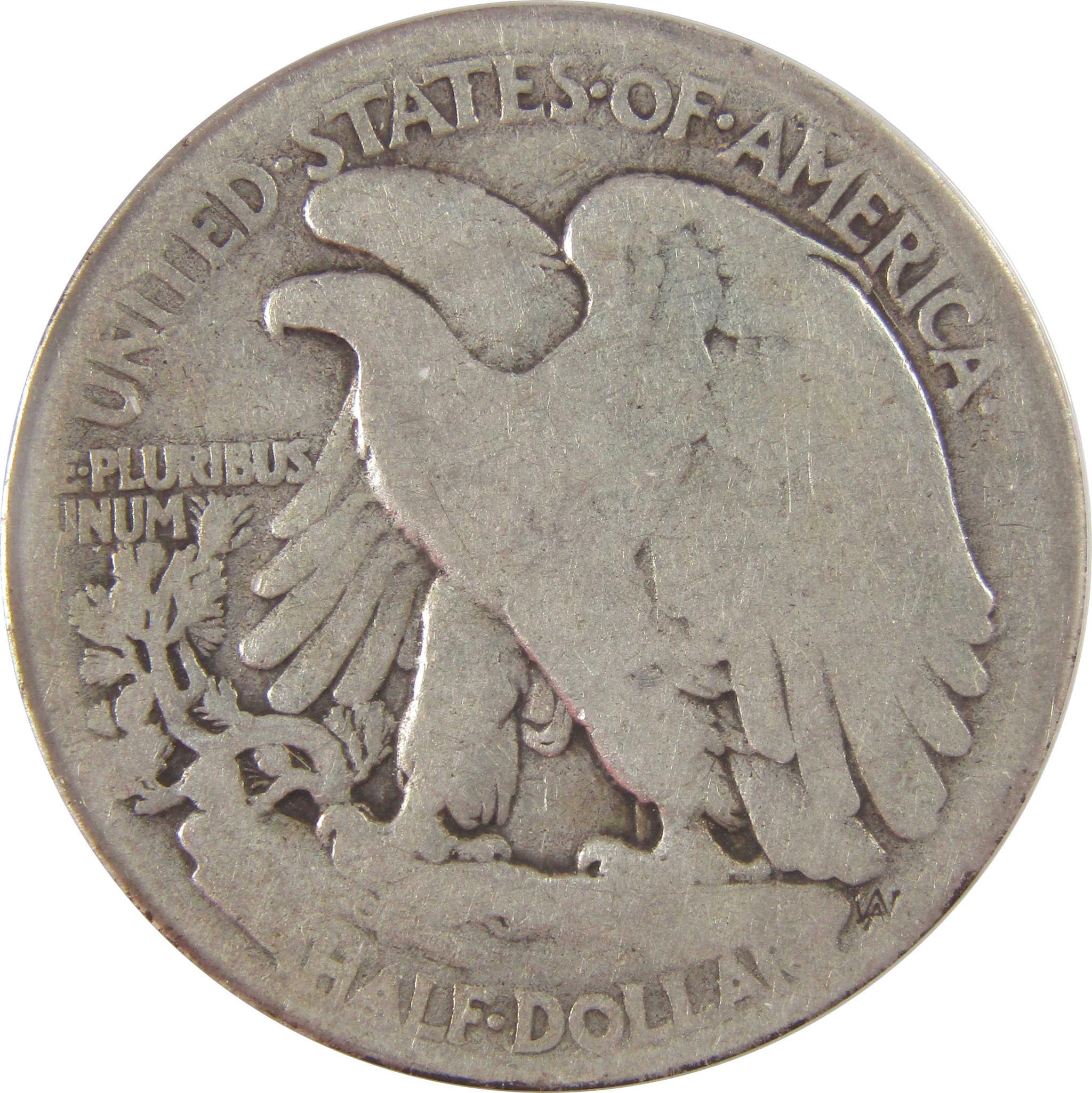 1916 D Liberty Walking Silver Half Dollar G 4 Details ANACS SKU:I25538