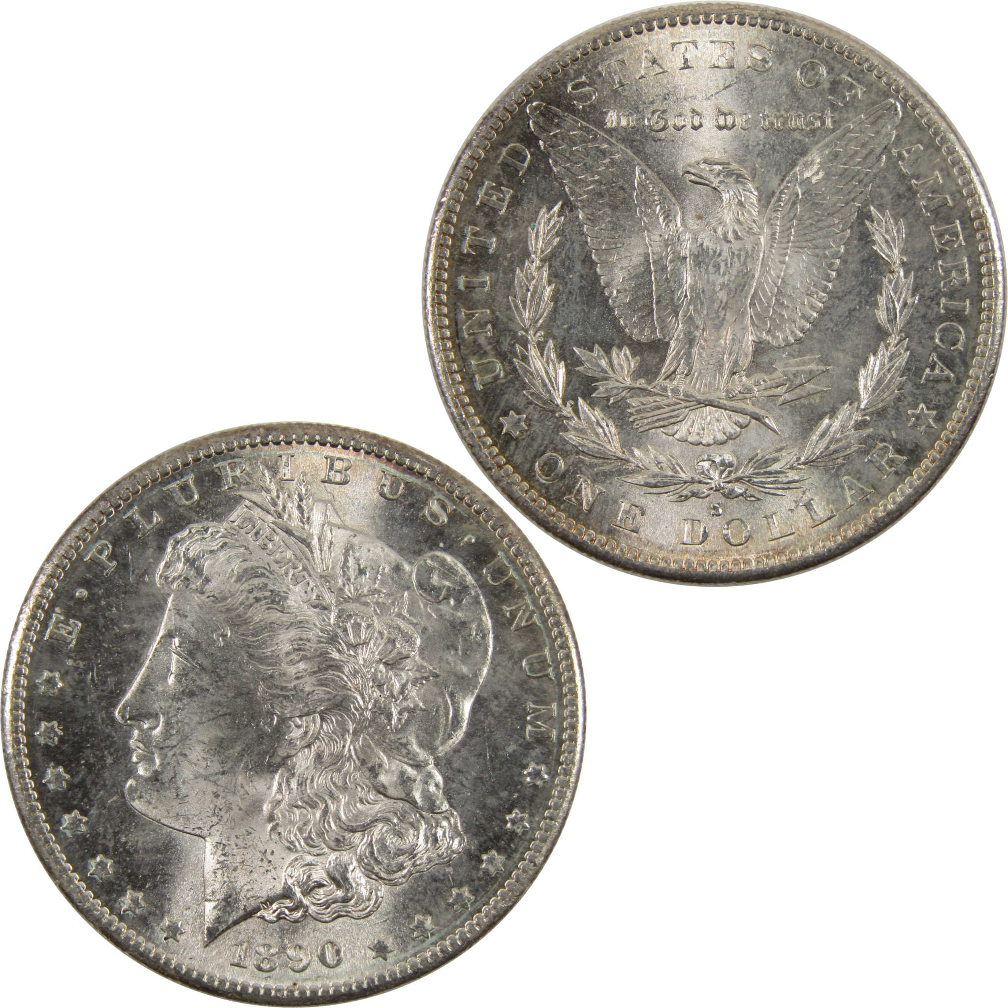 1890 S Morgan Dollar BU Uncirculated 90% Silver $1 Coin SKU:I8991 - Morgan coin - Morgan silver dollar - Morgan silver dollar for sale - Profile Coins &amp; Collectibles